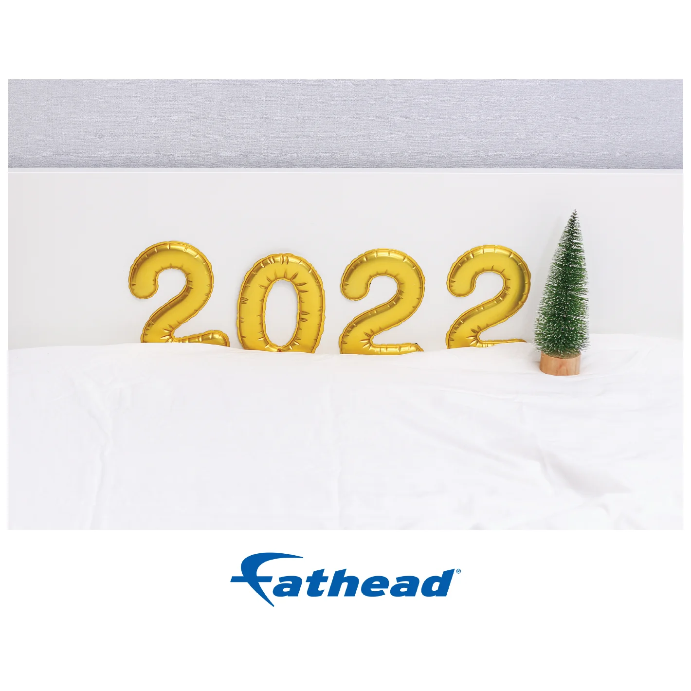 New Year: Golden 2022 Poster - Removable Adhesive Decal