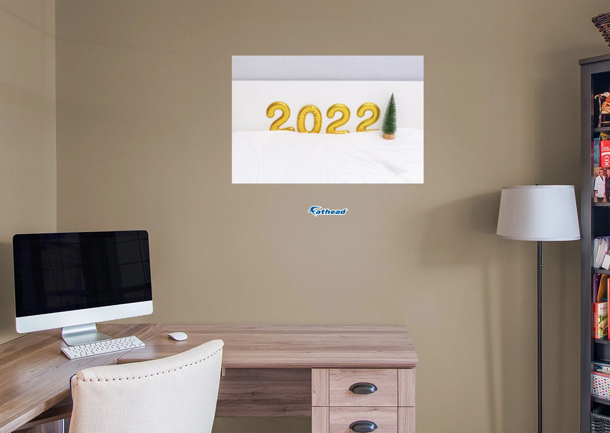 New Year: Golden 2022 Poster - Removable Adhesive Decal - Image 5