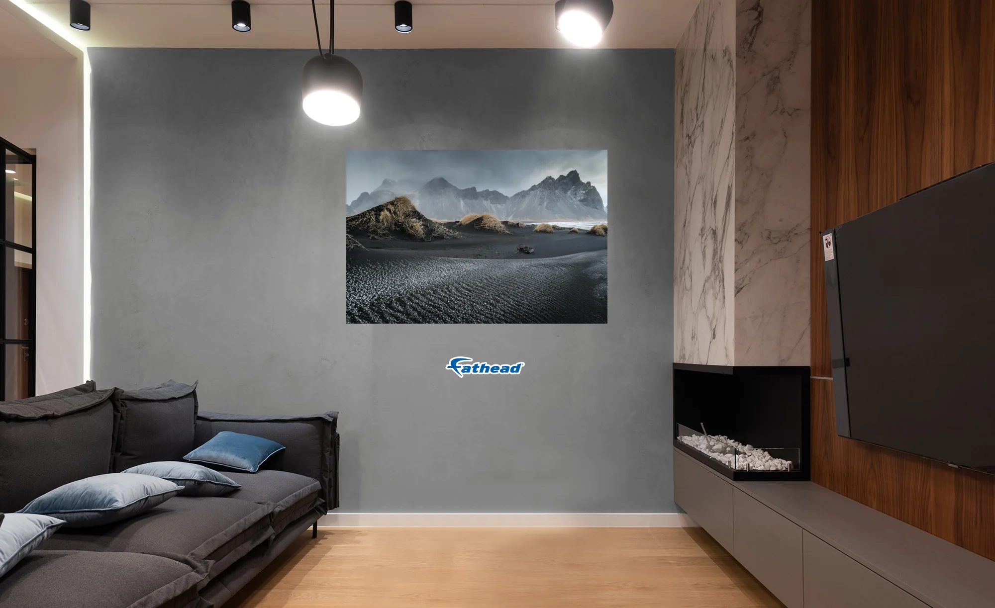 Generic Scenery:  Grey Storm Poster        -   Removable     Adhesive Decal - Image 4