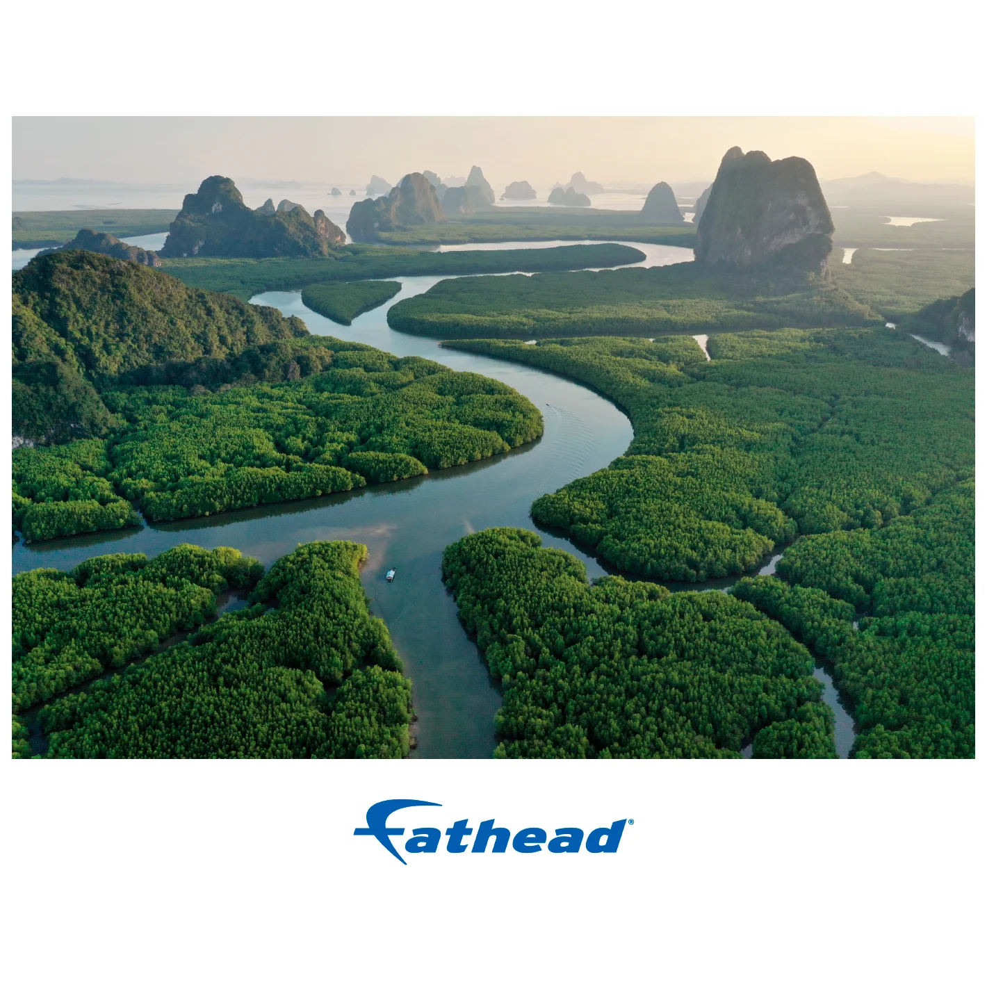Generic Scenery: Rivers and Woods Poster - Removable Adhesive Decal