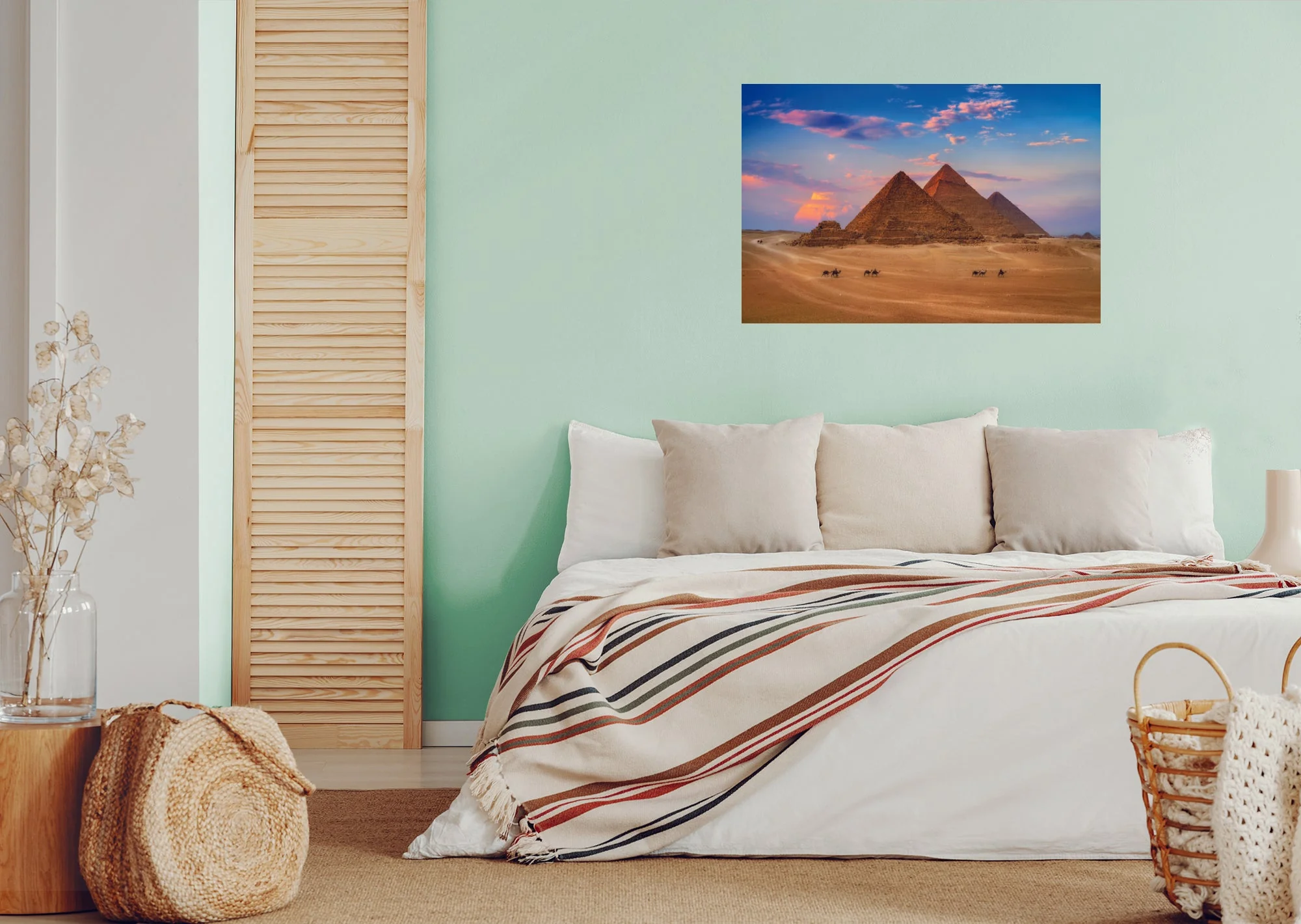 Popular Landmarks: Great Pyramid of Giza Realistic Poster - Removable Adhesive Decal - Image 5