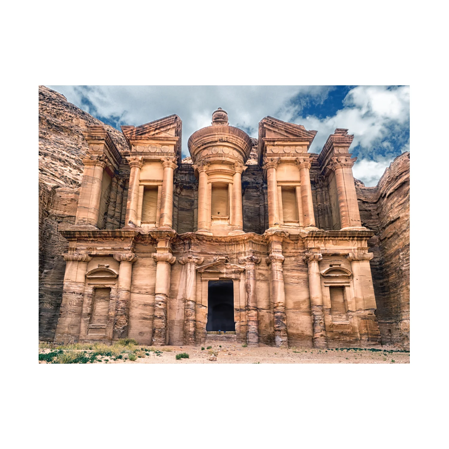 Popular Landmarks: Petra Realistic Poster - Removable Adhesive Decal