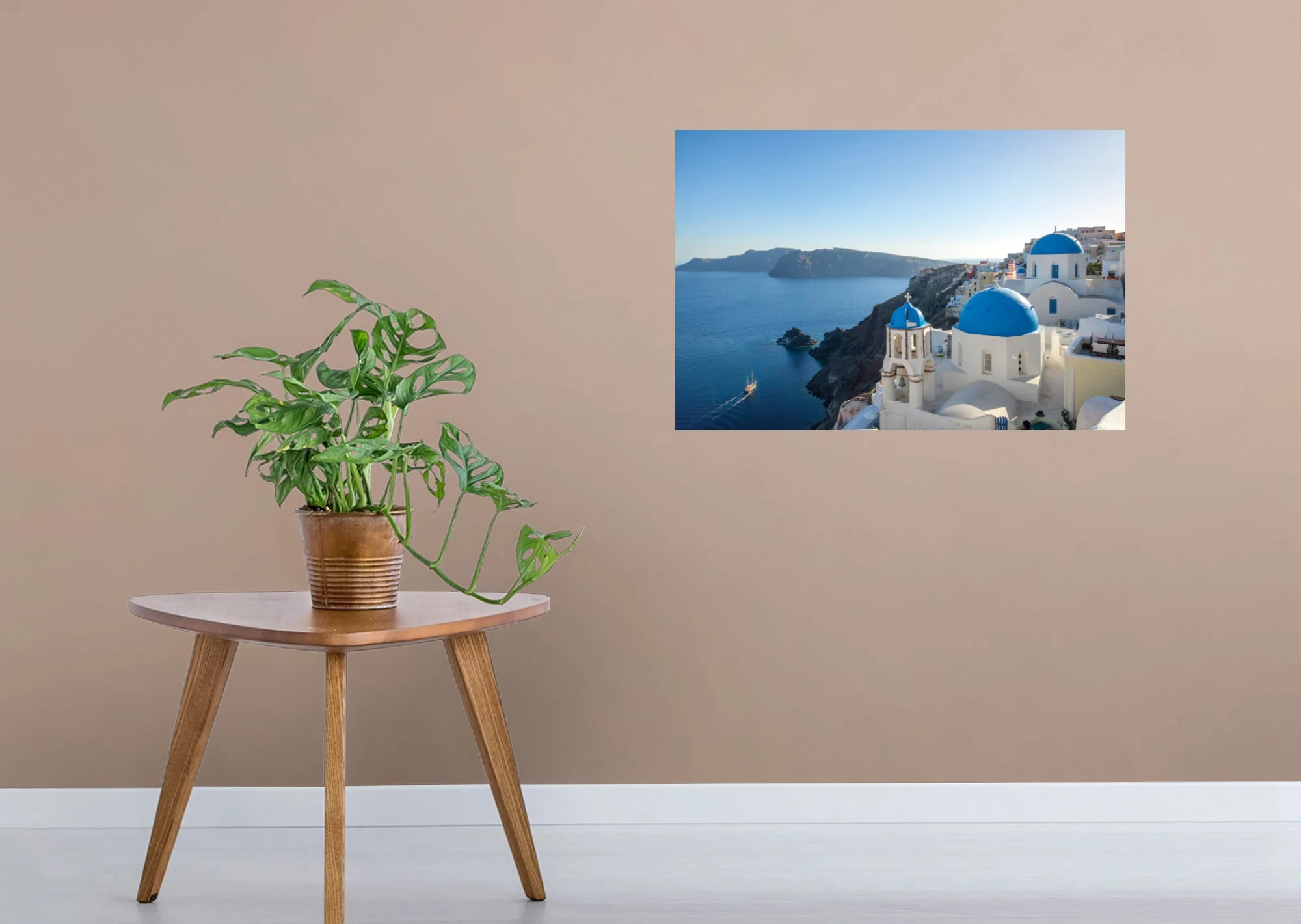 Popular Landmarks: Santorini Realistic Poster - Removable Adhesive Decal - Image 6