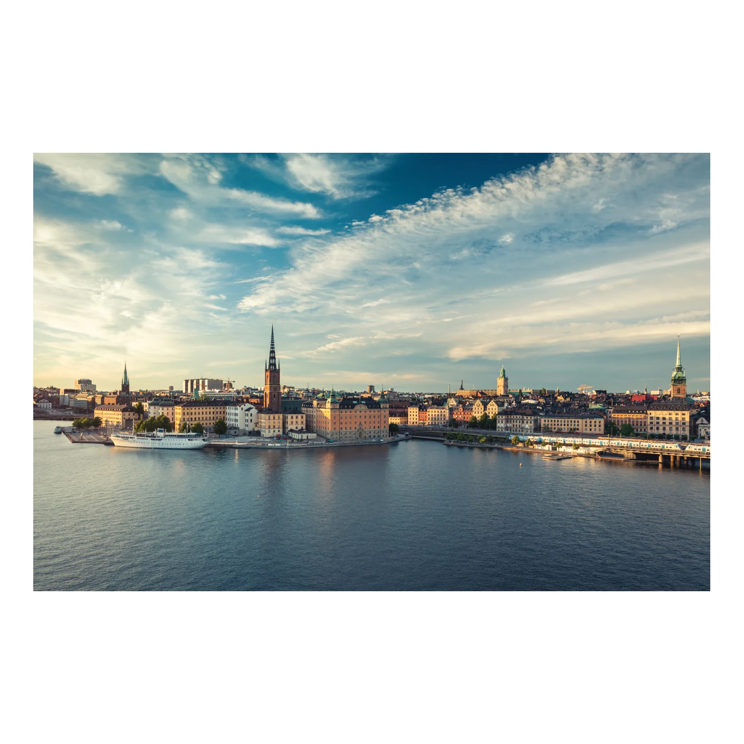 Popular Landmarks: Stockholm Realistic Poster - Removable Adhesive Decal - Image 3