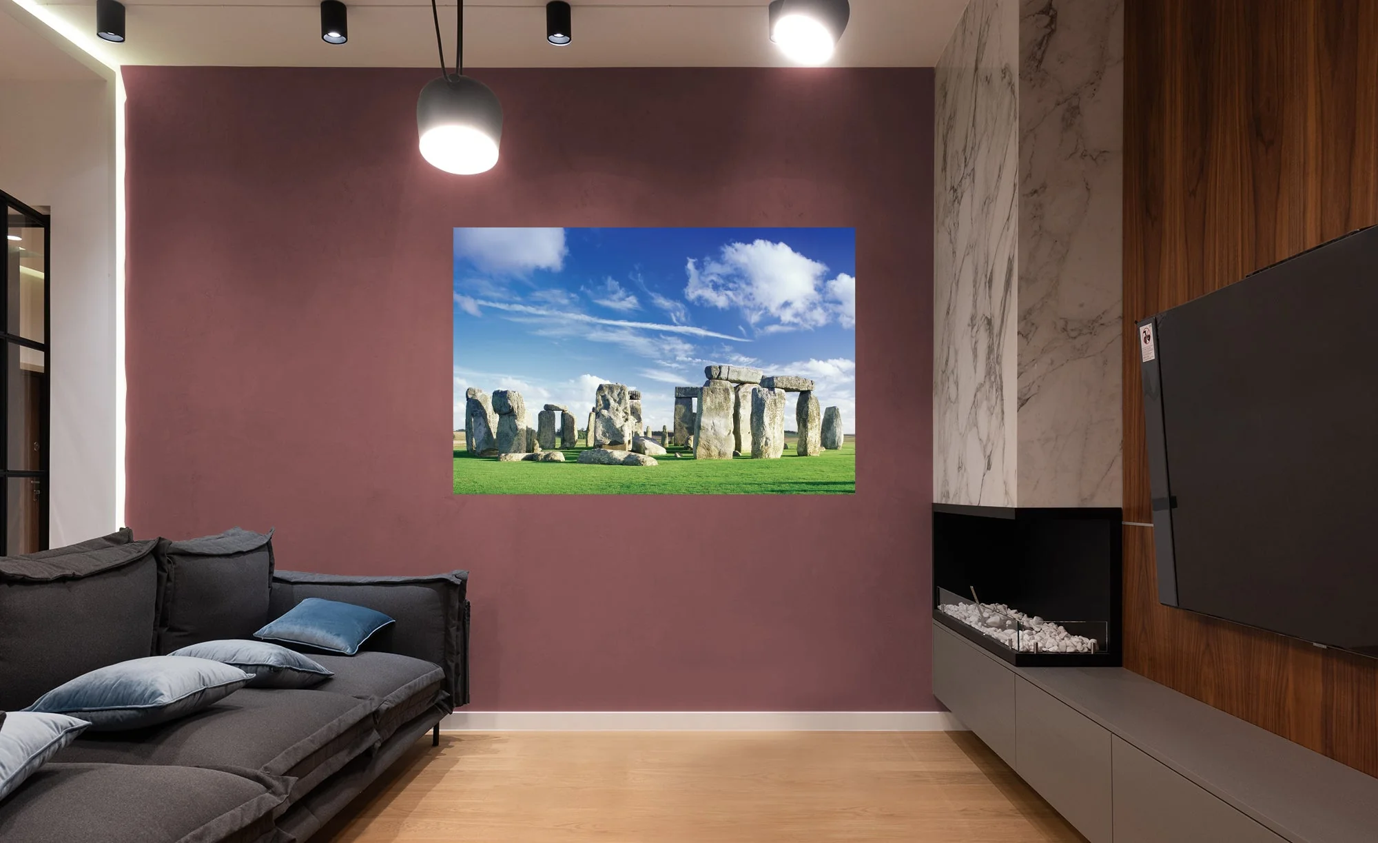 Popular Landmarks: Stonehenge Realistic Poster - Removable Adhesive Decal - Image 4