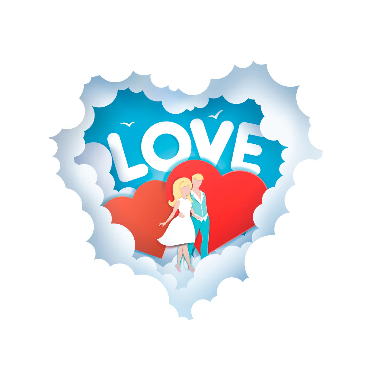 Valentine's Day:  Love Survives Mural        -   Removable     Adhesive Decal - Image 2