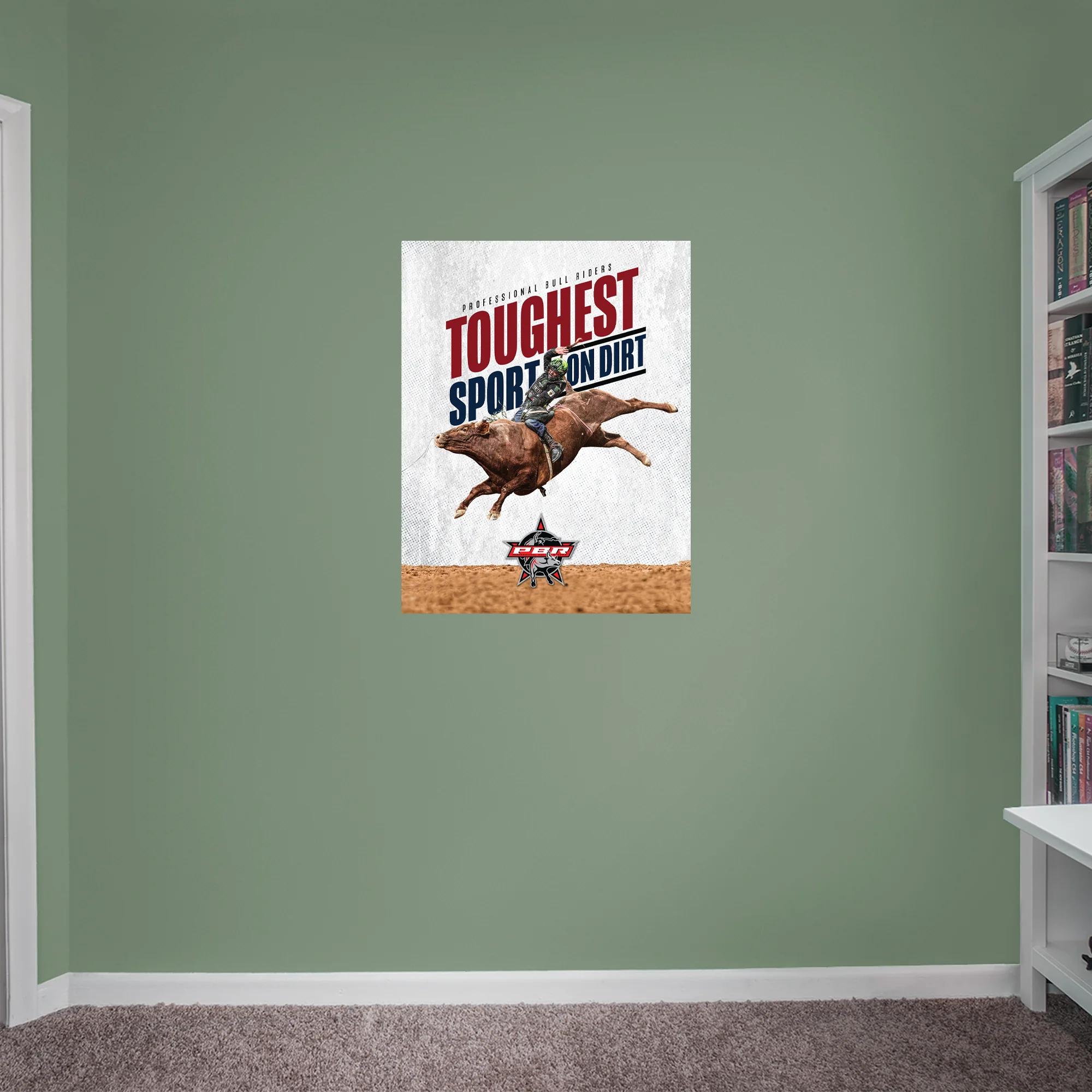 PBR:  In the Air Poster        - Officially Licensed Pro Bull Riding Removable     Adhesive Decal - Image 4