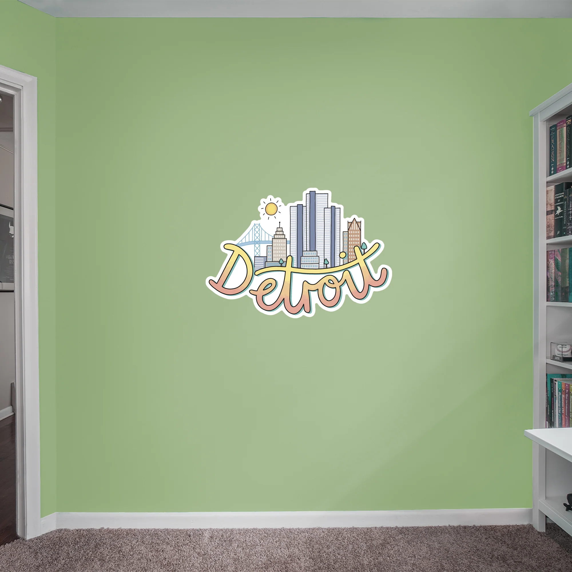 Detroit - Officially Licensed Big Moods Removable Wall Decal - Image 2