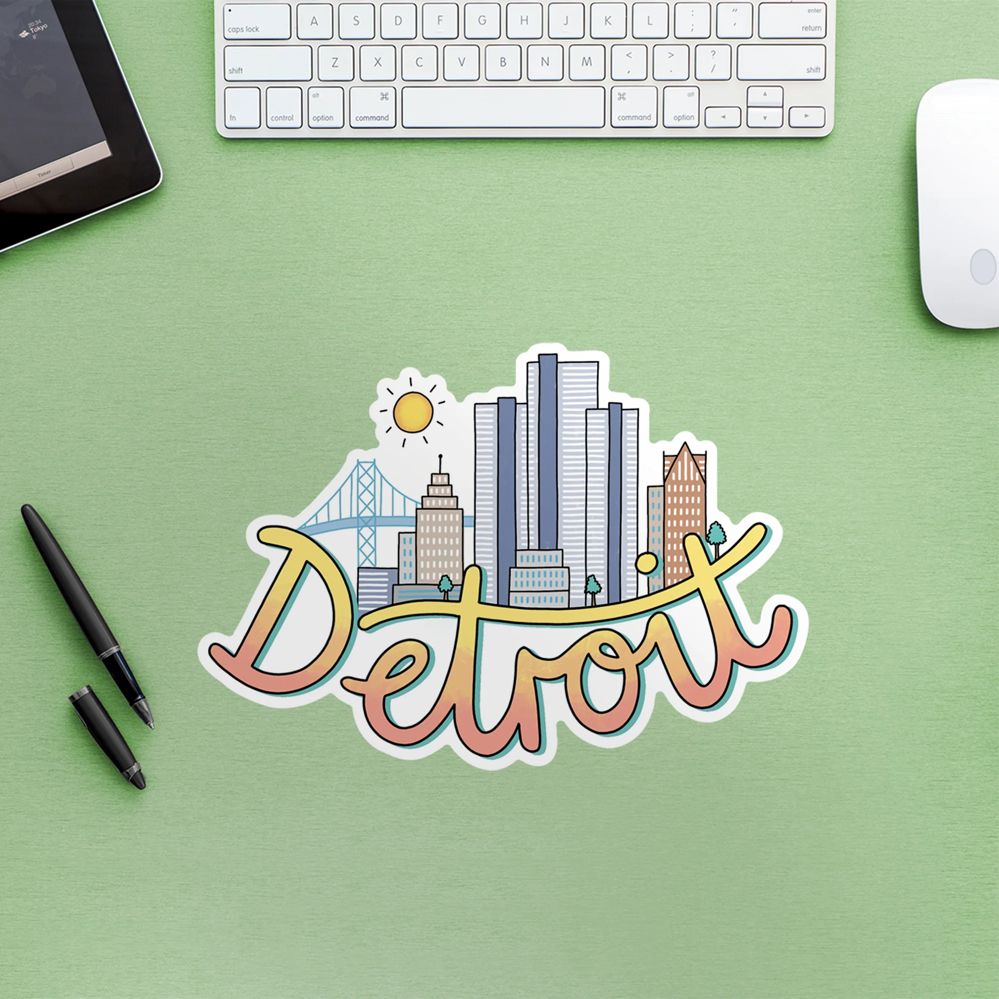 Detroit - Officially Licensed Big Moods Removable Wall Decal - Image 3