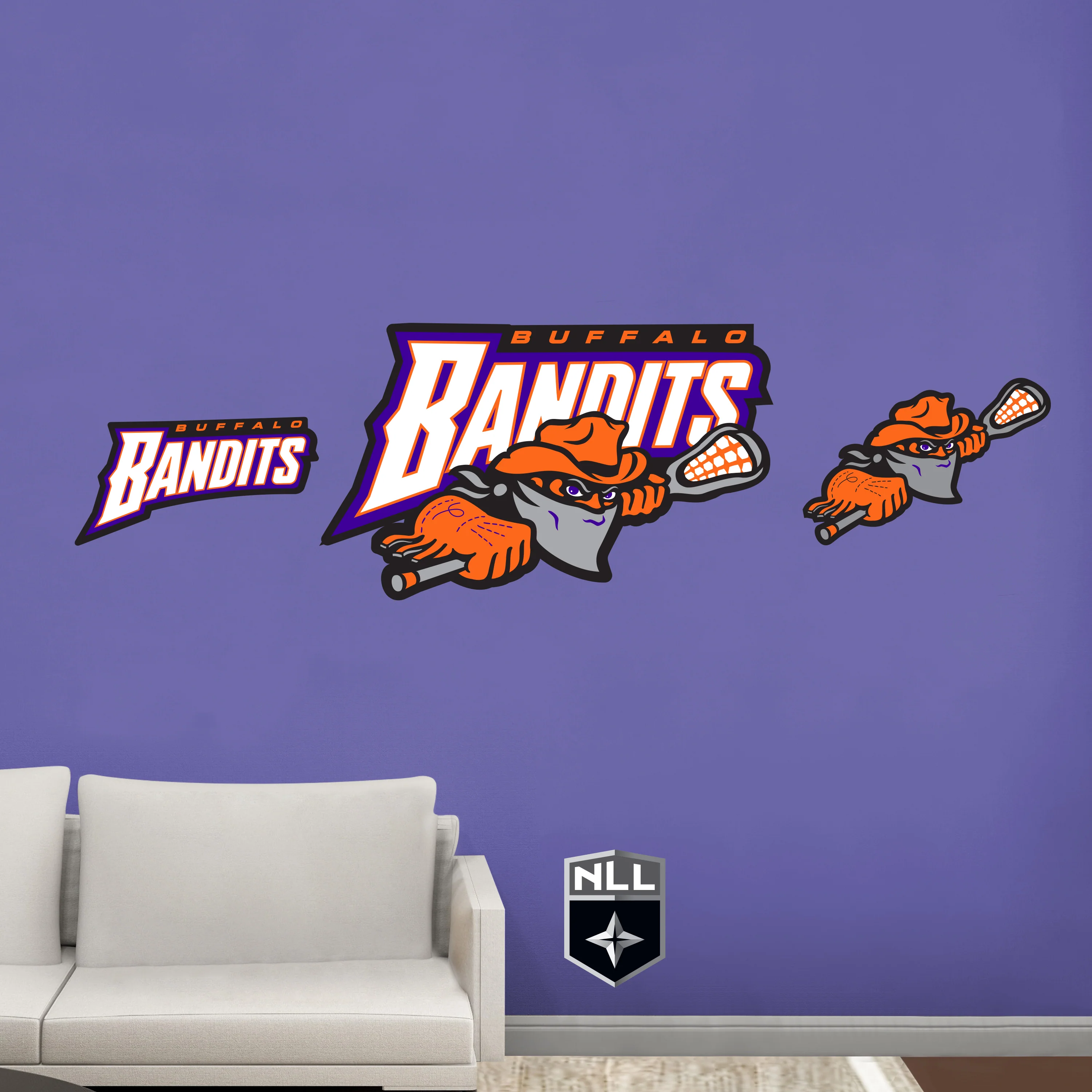 Buffalo Bandits:   Logo        - Officially Licensed NLL Removable     Adhesive Decal - Image 2