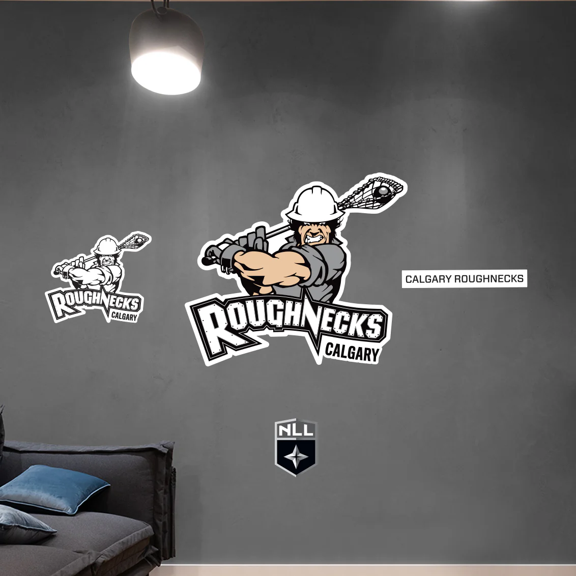 Calgary Roughnecks:   Logo        - Officially Licensed NLL Removable     Adhesive Decal - Image 2