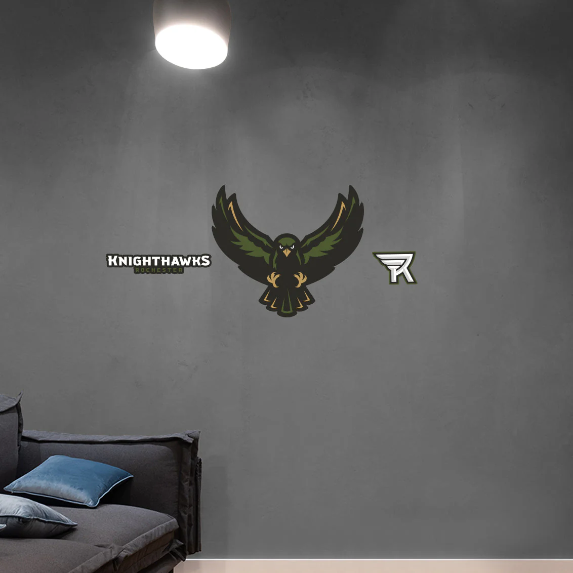 Rochester Knighthawks:   Logo        - Officially Licensed NLL Removable     Adhesive Decal - Image 12