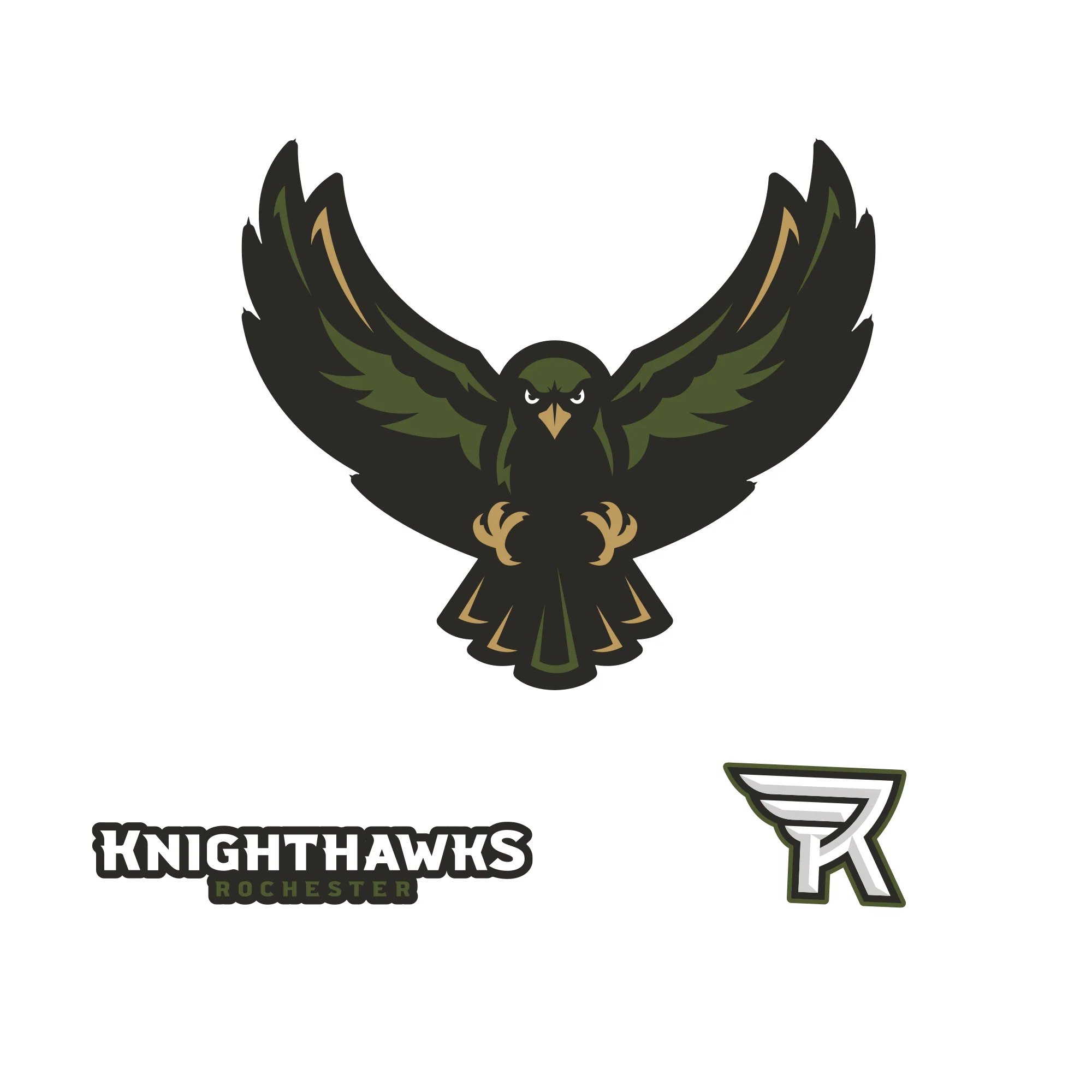 Rochester Knighthawks:   Logo        - Officially Licensed NLL Removable     Adhesive Decal - Image 5