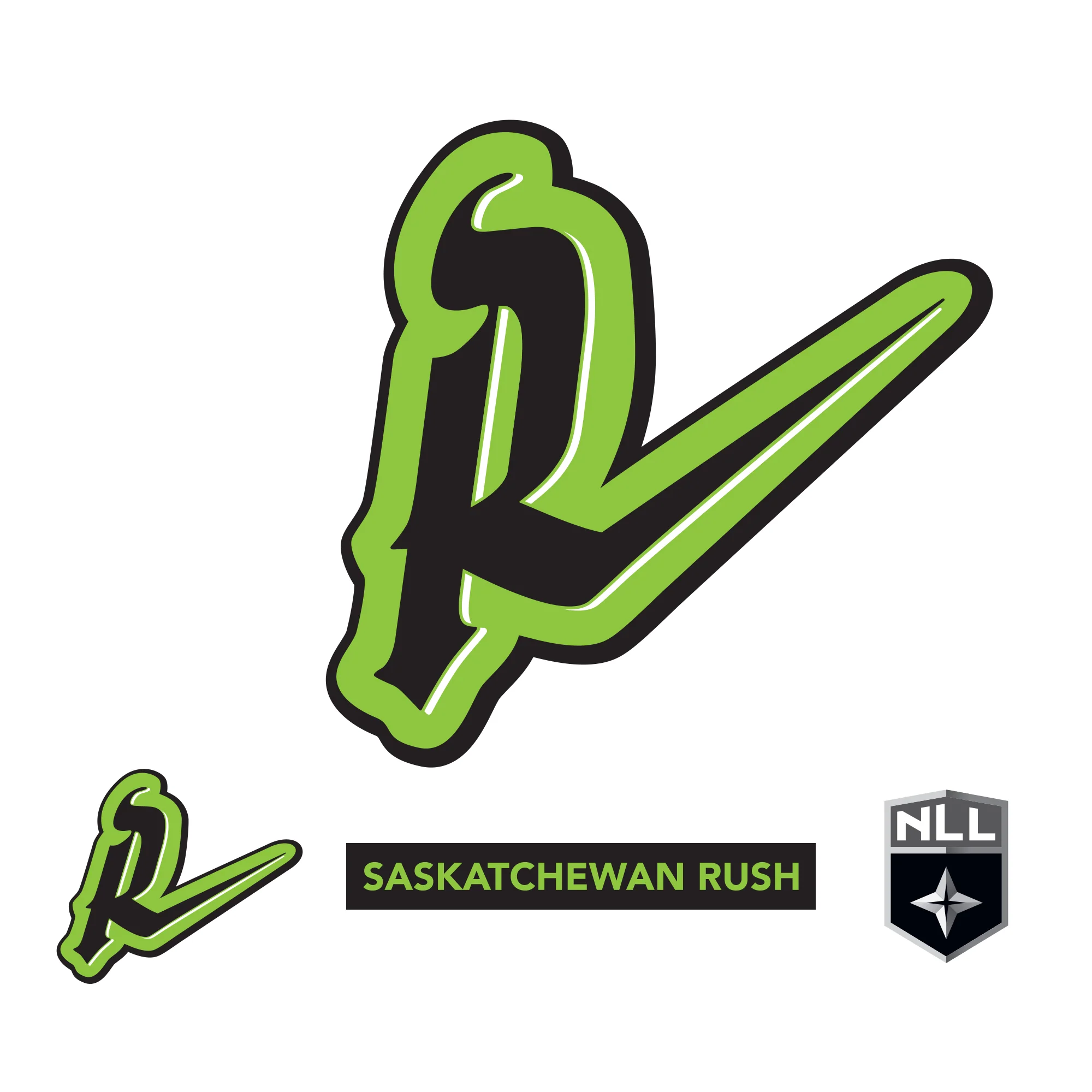 Saskatchewan Rush:   Logo        - Officially Licensed NLL Removable     Adhesive Decal - Image 7