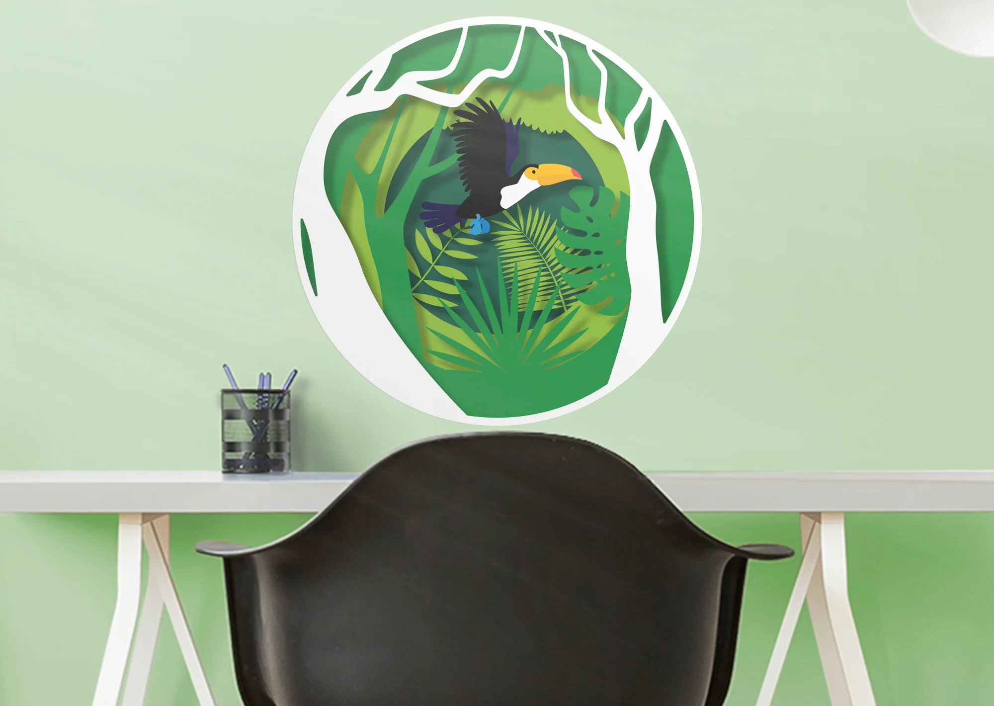 Jungle:  Flying Icon        -   Removable     Adhesive Decal - Image 3