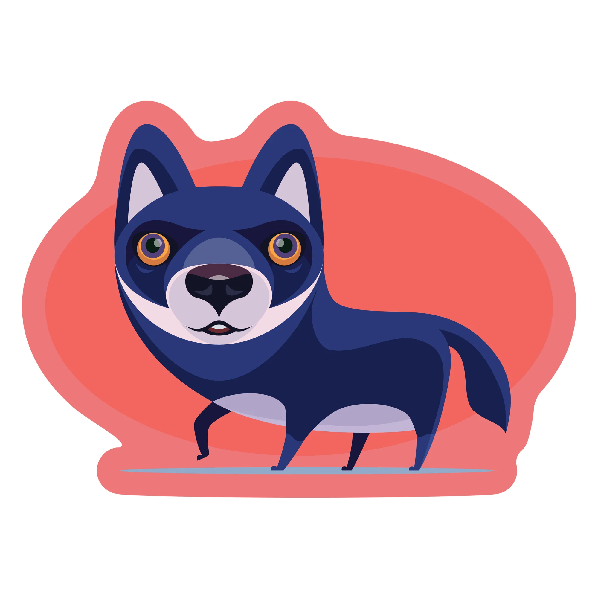 Jungle:  Wolf        -   Removable     Adhesive Decal - Image 2