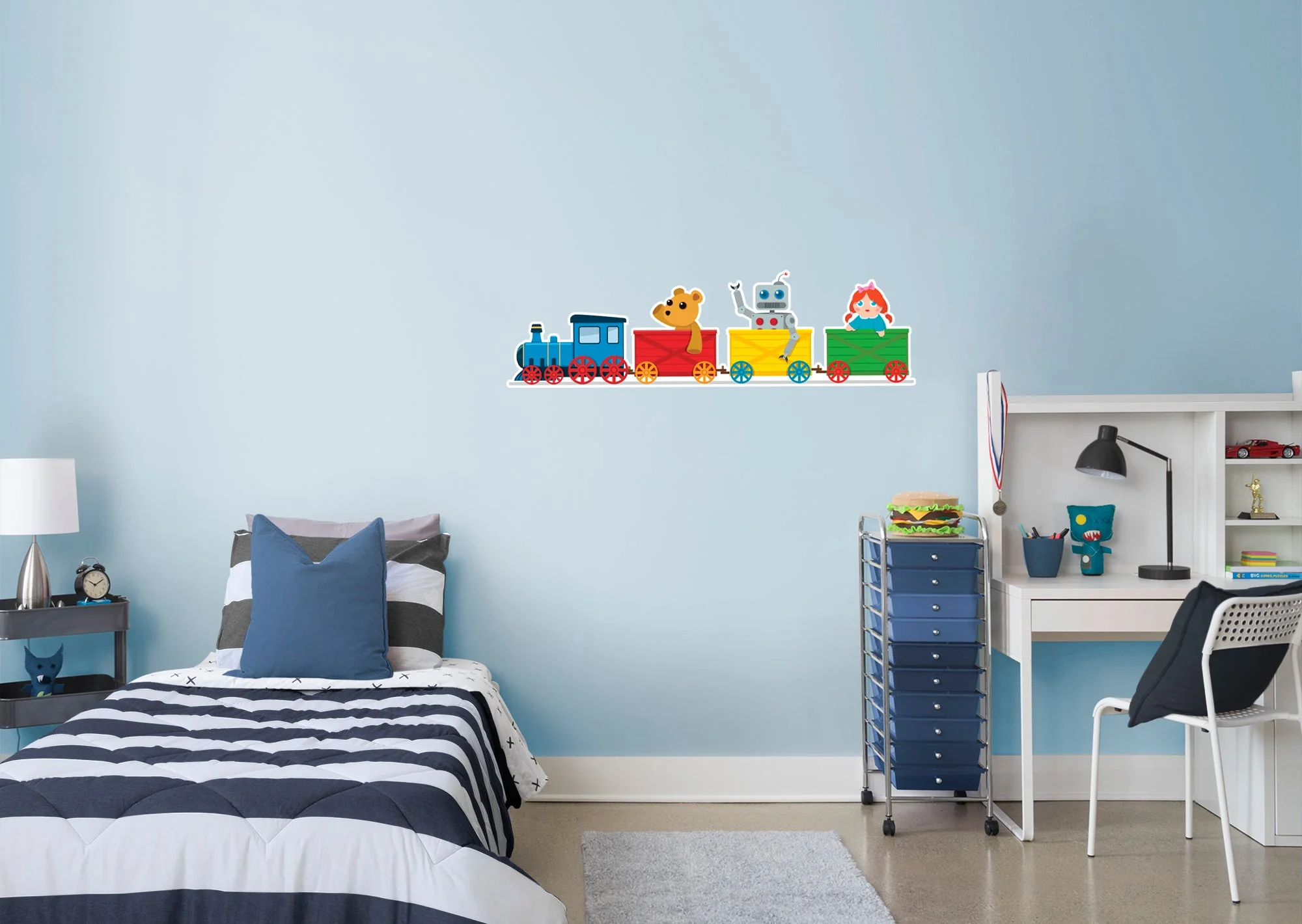 Nursery:  Robot Icon        -   Removable Wall   Adhesive Decal - Image 4