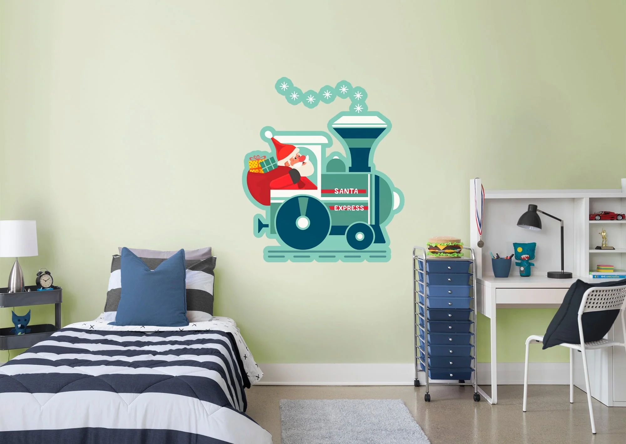 Nursery: Santa Express Icon - Removable Wall Adhesive Decal - Image 4