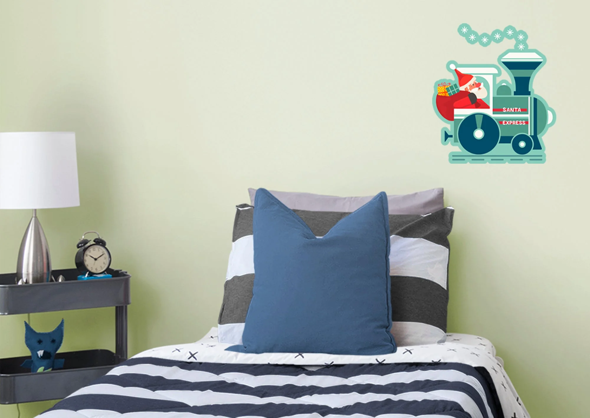 Nursery: Santa Express Icon - Removable Wall Adhesive Decal - Image 6