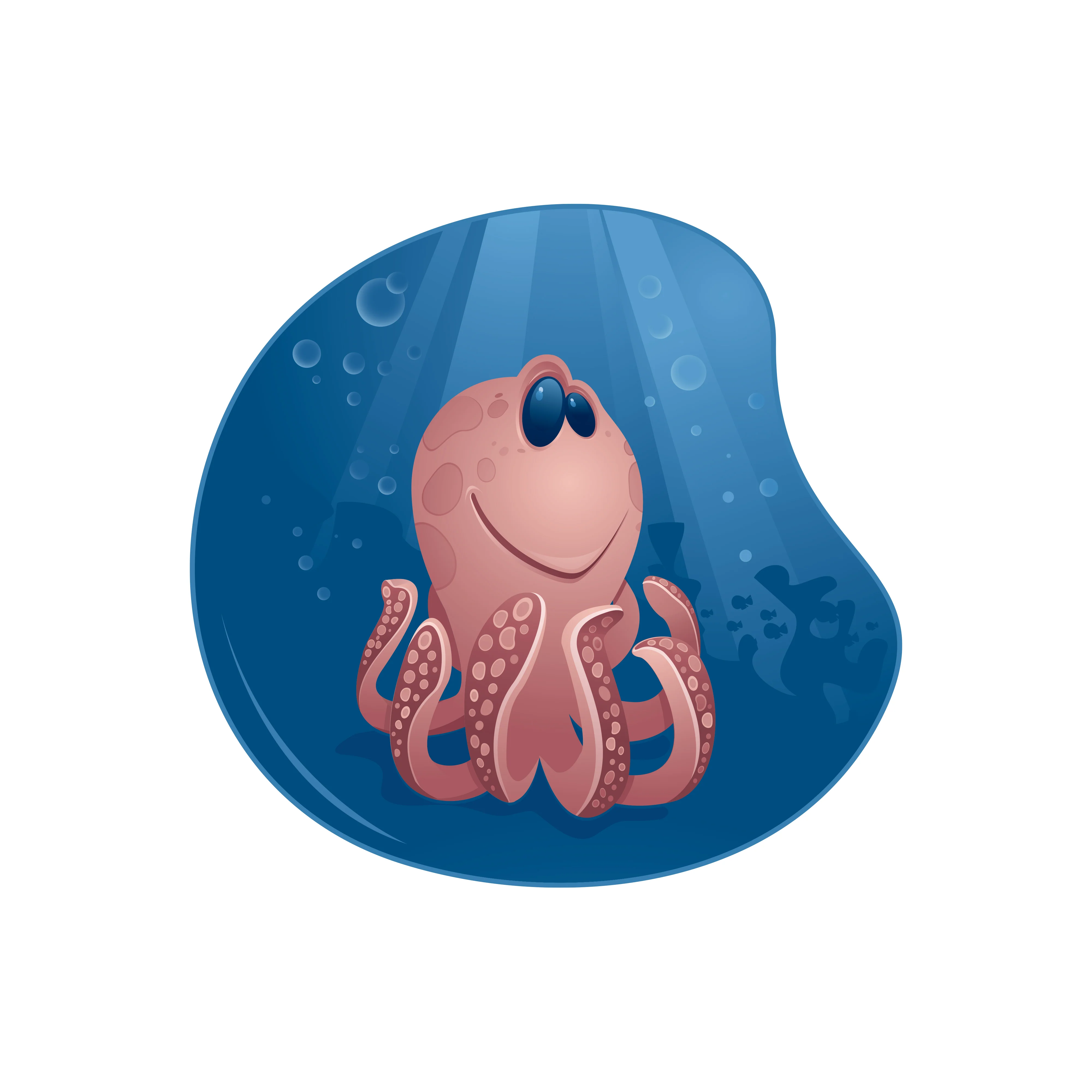 Nursery:  Octopus Icon        -   Removable Wall   Adhesive Decal - Image 3