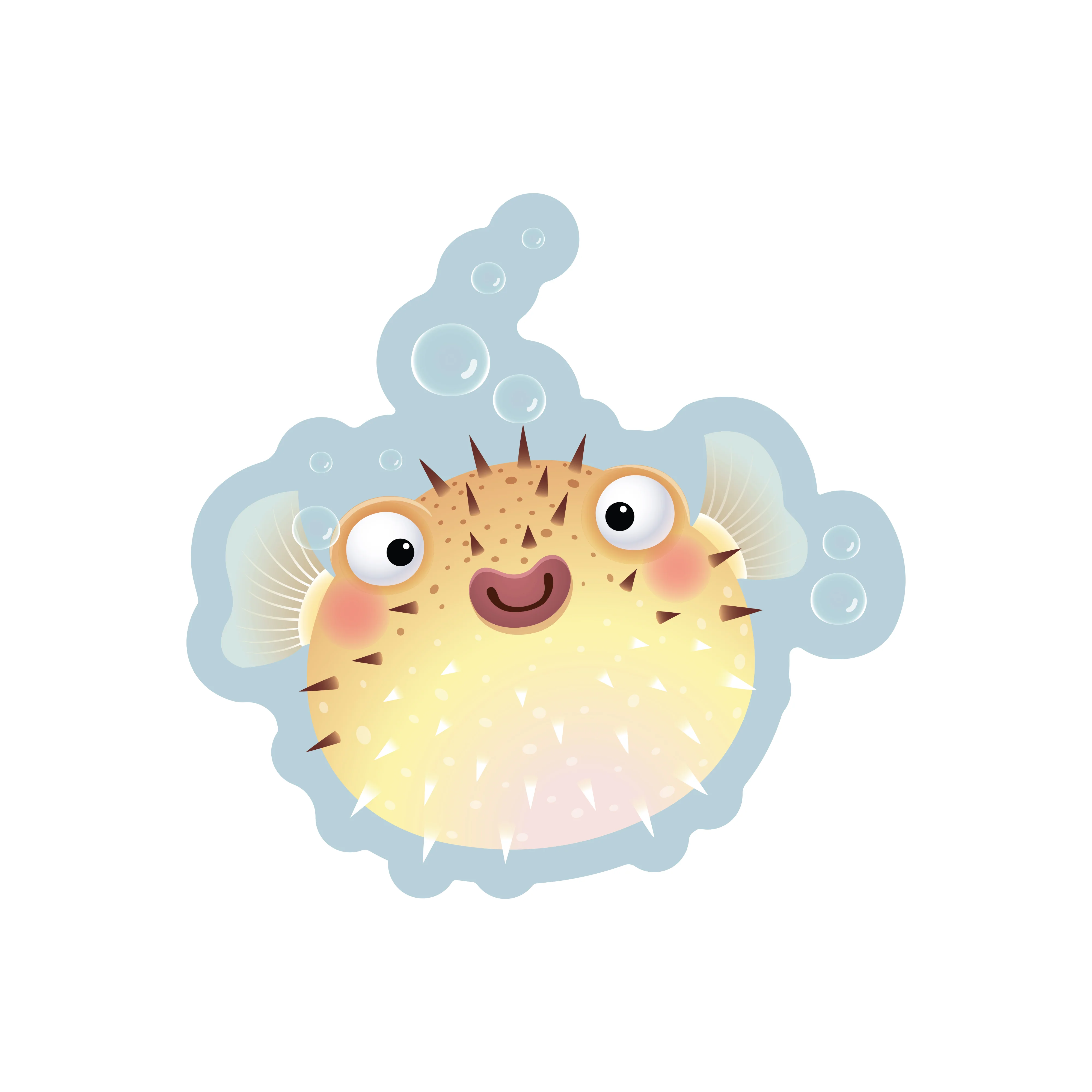 Nursery: Spiky Creature Icon - Removable Wall Adhesive Decal