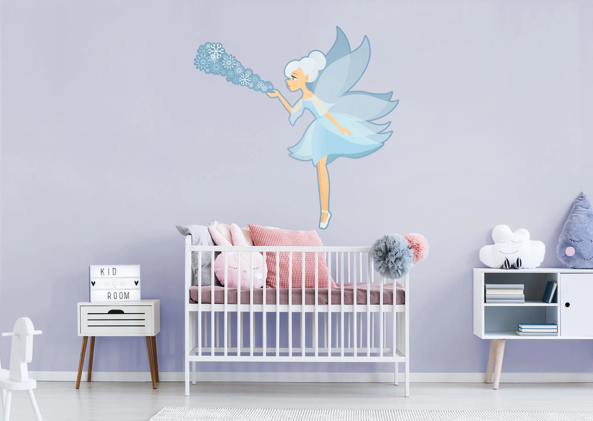 Nursery: Blue Fairy Icon - Removable Adhesive Decal