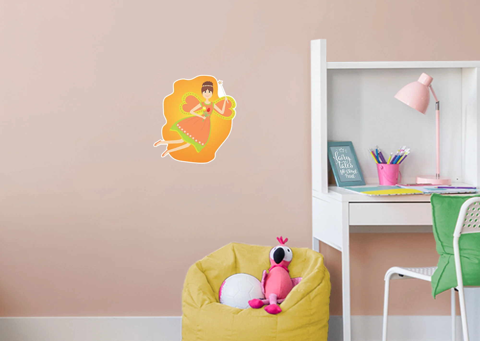 Nursery:  Flowers Fairy Icon        -   Removable     Adhesive Decal - Image 3