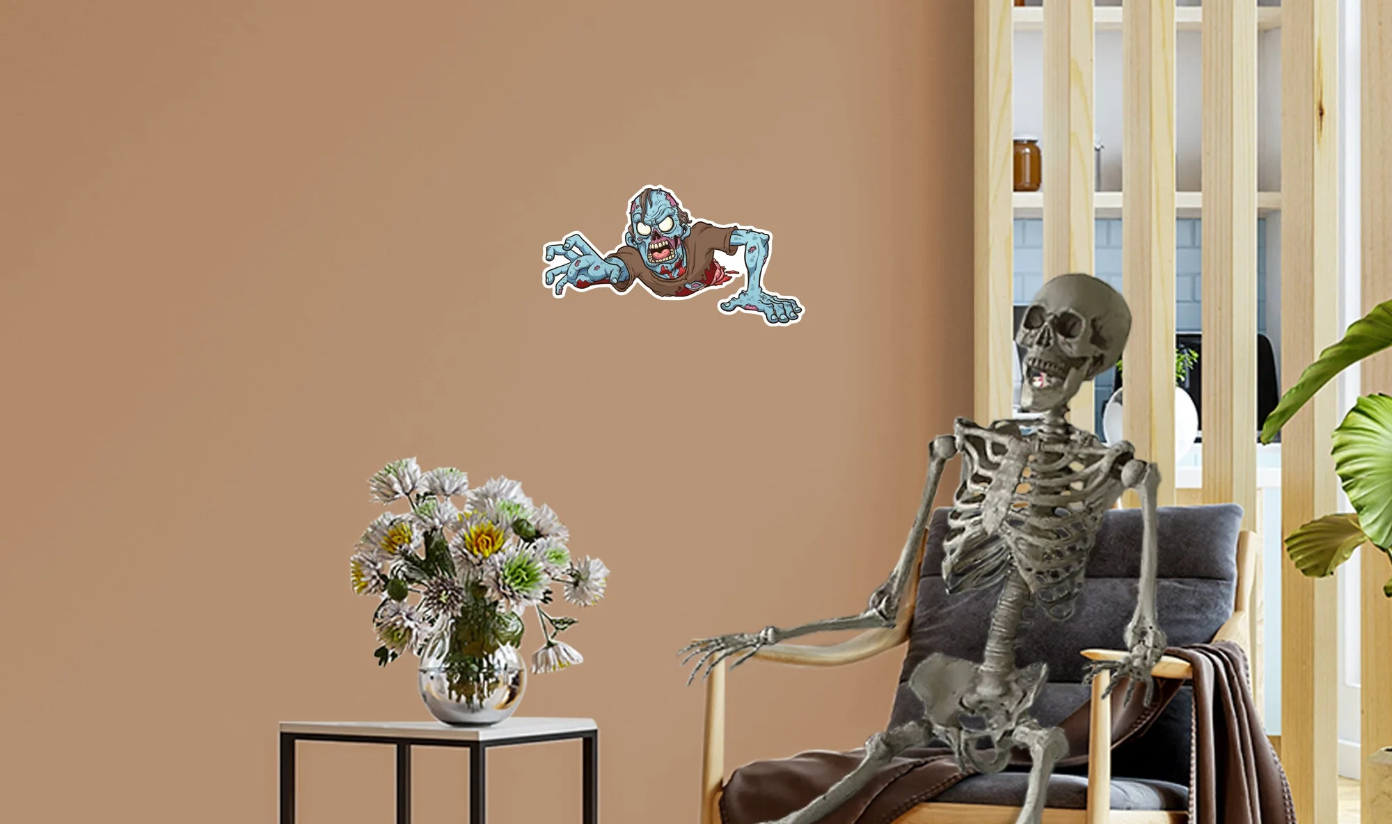 Halloween: Bloody Zombie Icon - Removable Wall Adhesive Decal - Image 6