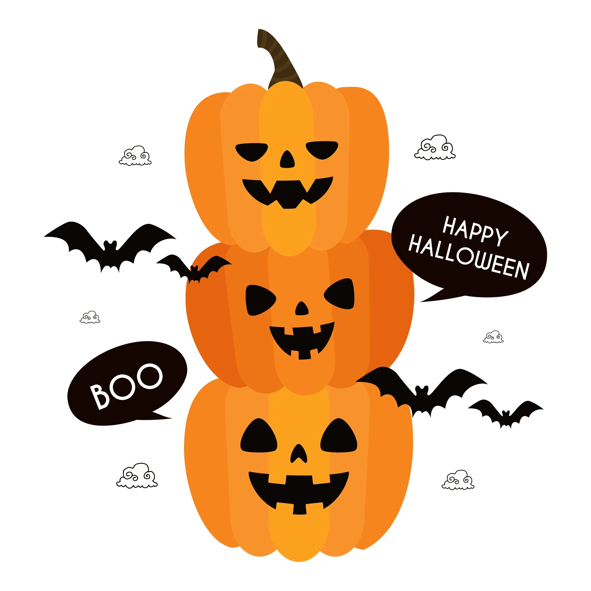 Halloween: Halloween Bats Icon - Removable Wall Adhesive Decal