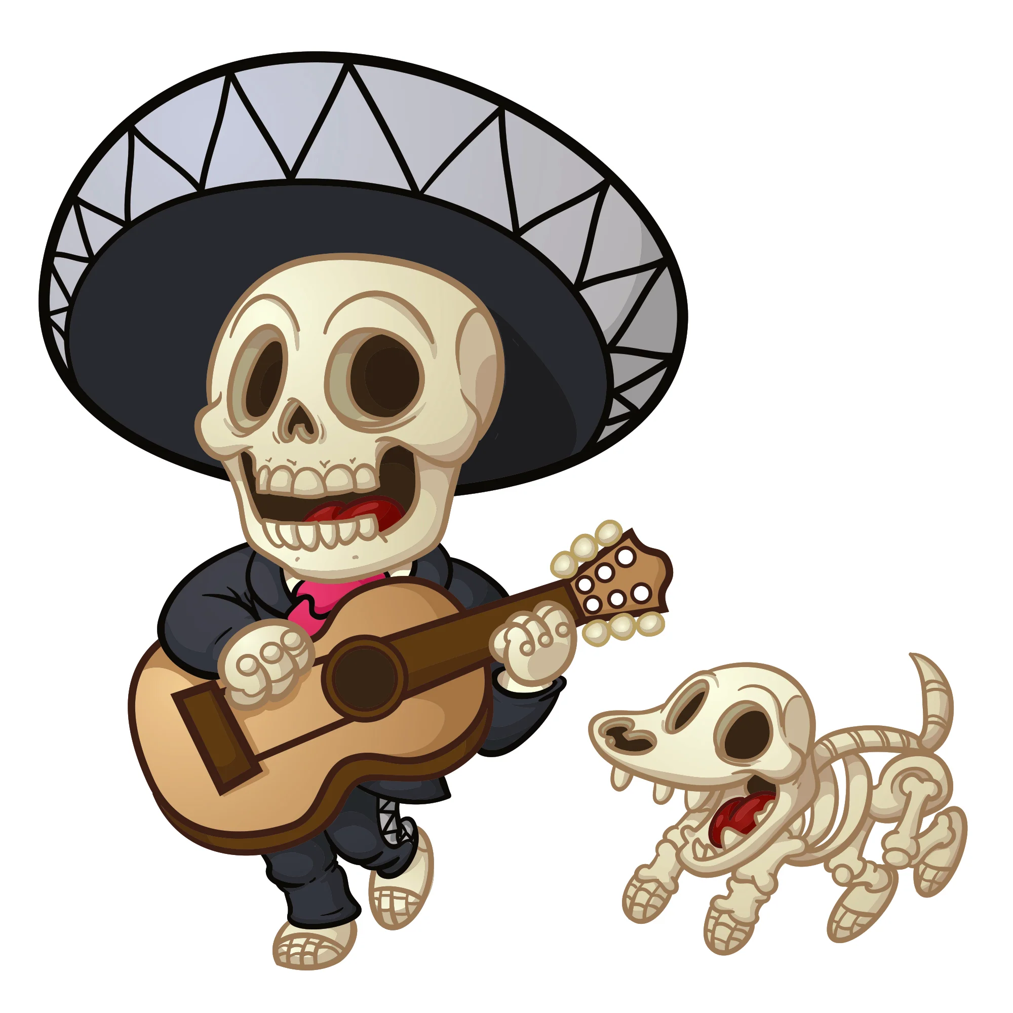 Halloween: Playing the Guitar Icon - Removable Wall Adhesive Decal