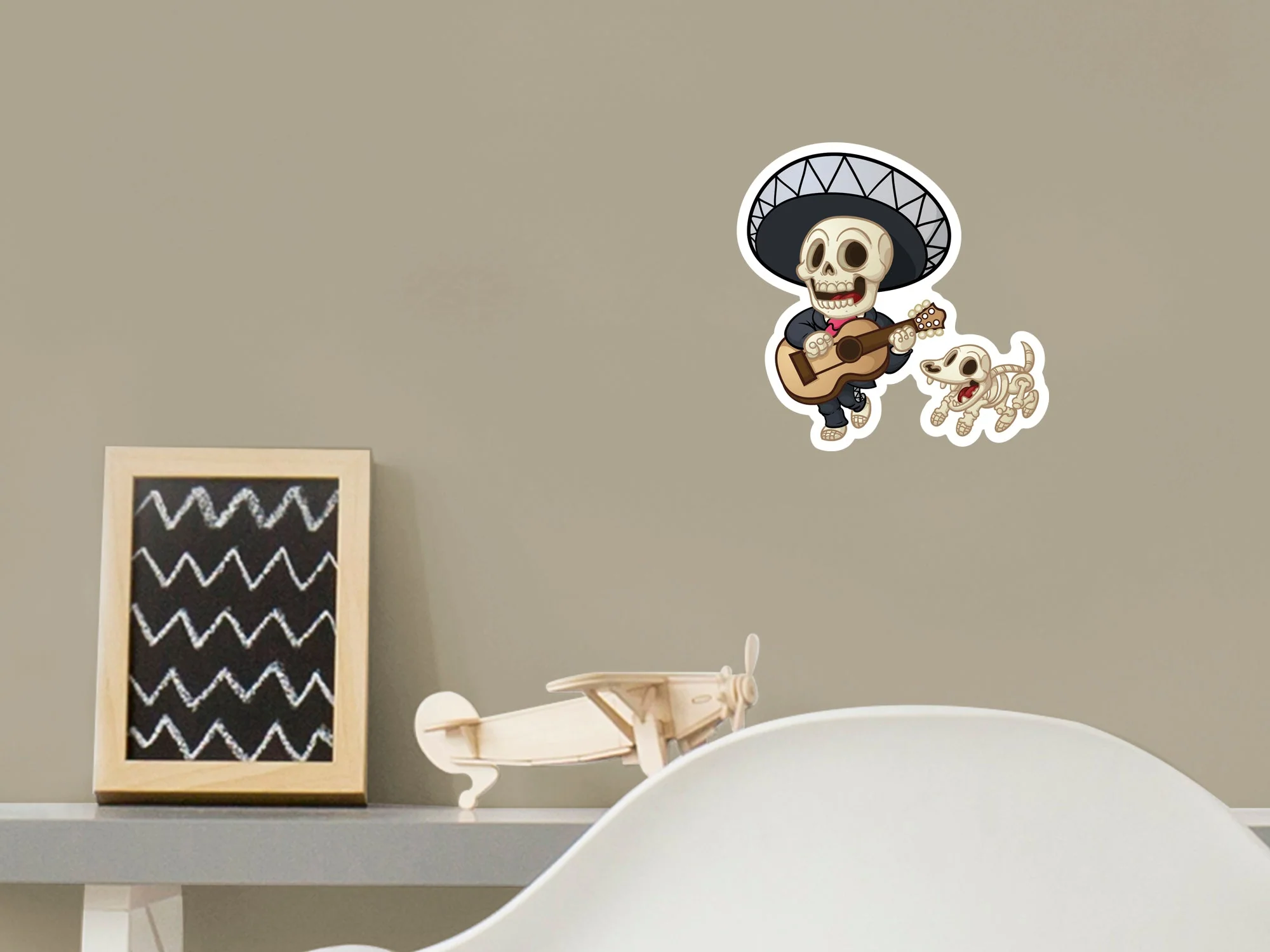 Halloween: Playing the Guitar Icon - Removable Wall Adhesive Decal - Image 6