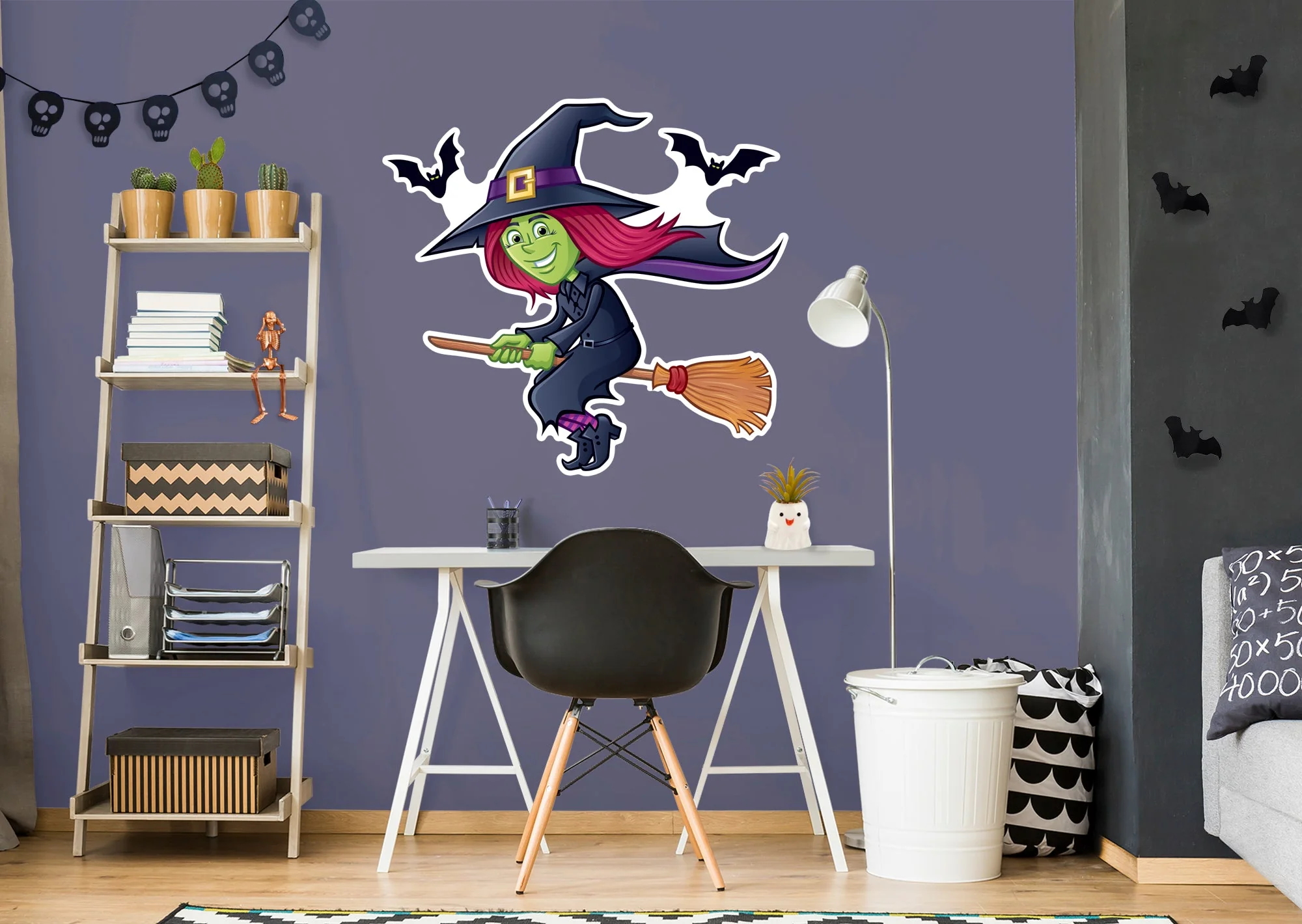 Halloween: Redhead Witch Icon - Removable Wall Adhesive Decal - Image 4