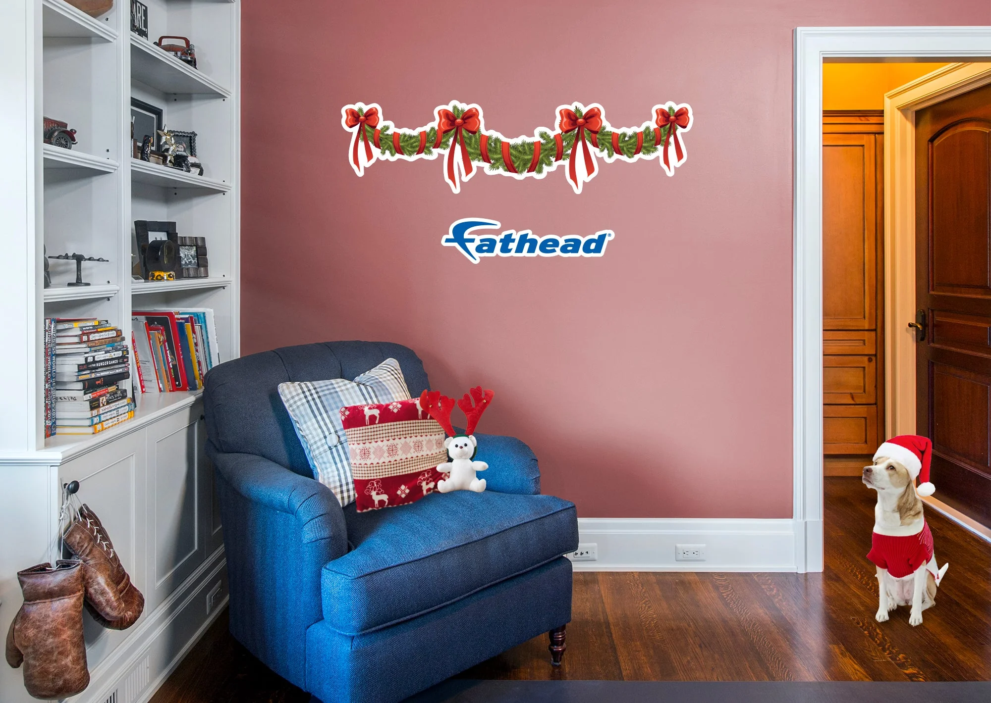 Christmas: Four Ribbons Icon - Removable Adhesive Decal - Image 4