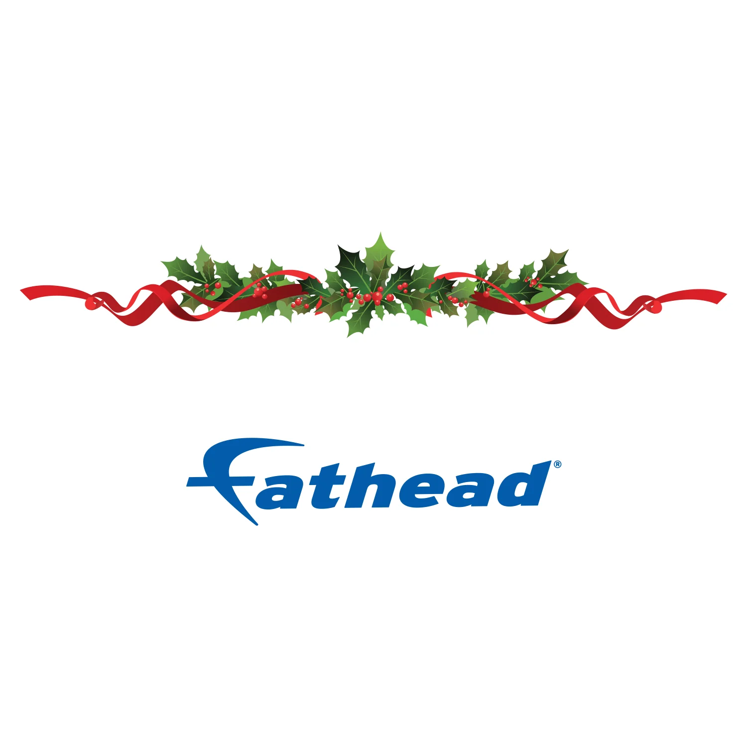 Christmas: Holly Leaves Icon - Removable Adhesive Decal - Image 3
