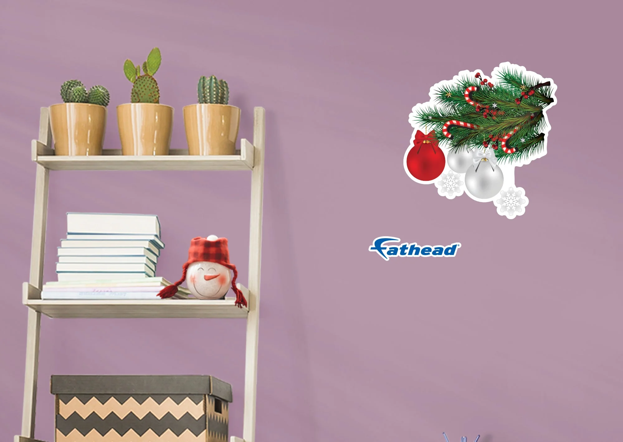 Christmas: Snowflakes and Candy Canes Icon - Removable Adhesive Decal - Image 6
