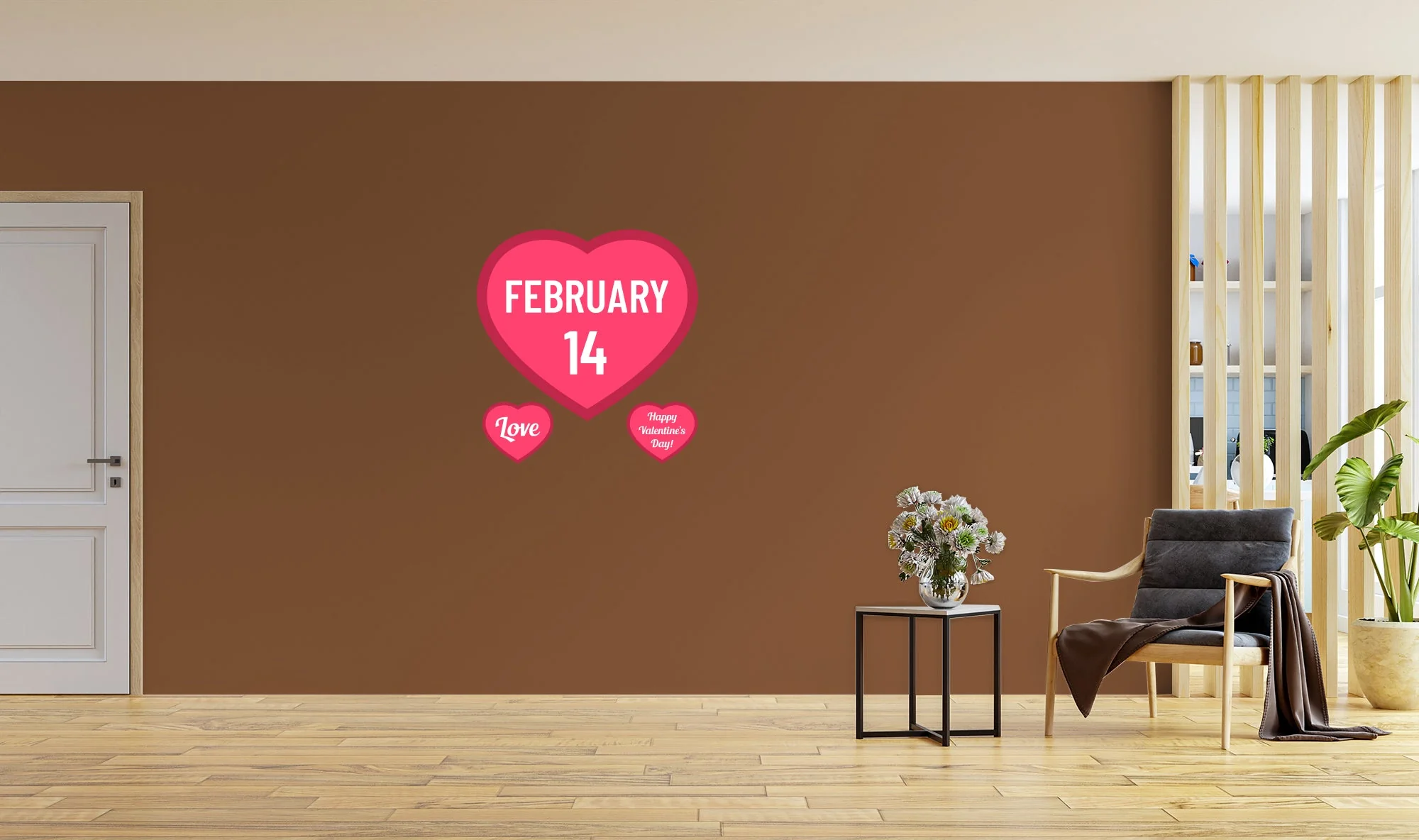 Valentine's Day: February 14 Icon - Removable Adhesive Decal - Image 5