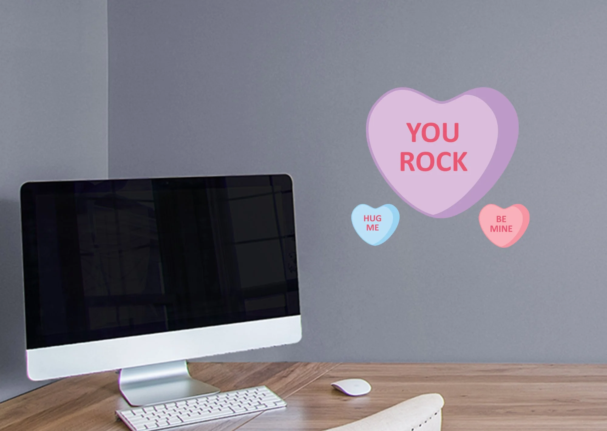 Valentine's Day: You Rock Icon - Removable Adhesive Decal - Image 6