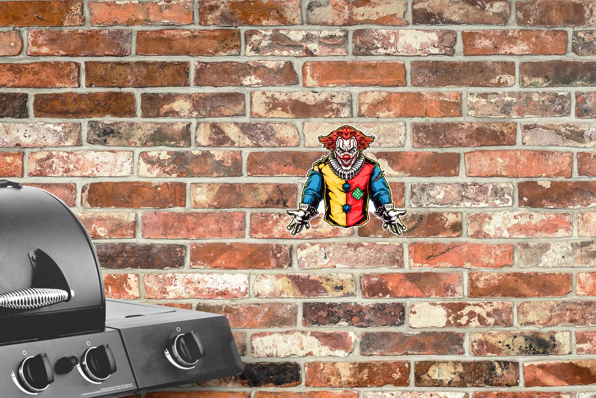 Halloween: Clowns Open Arms Alumigraphic        -      Outdoor Graphic - Image 2
