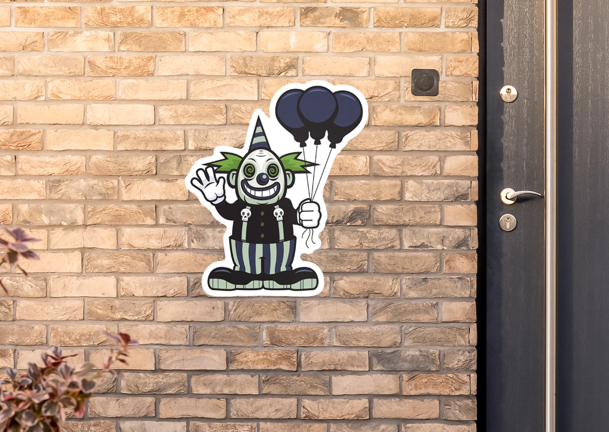 Halloween: Clowns Three Balloons Alumigraphic - Outdoor Graphic