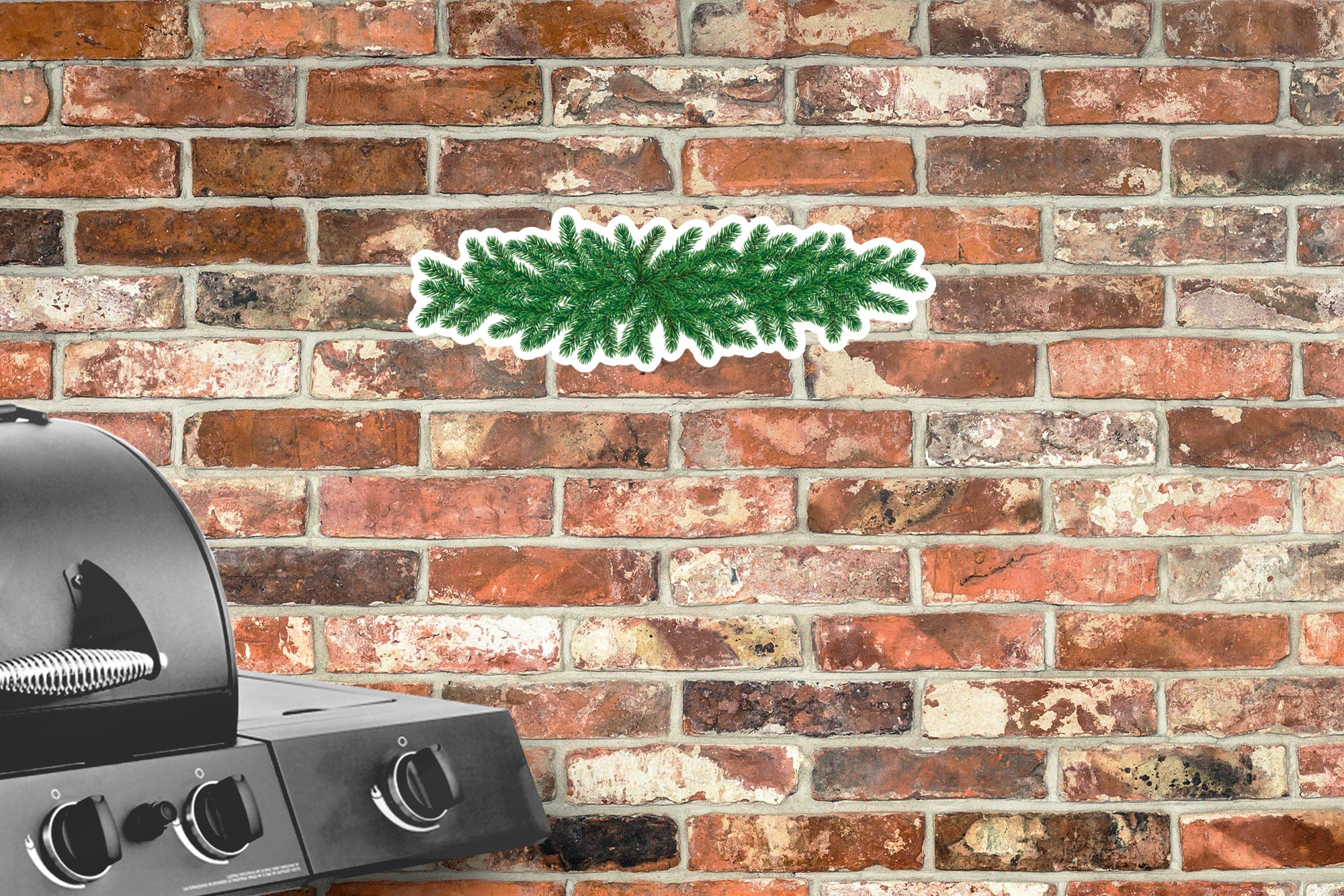 Christmas: Green Branch - Outdoor Graphic - Image 2