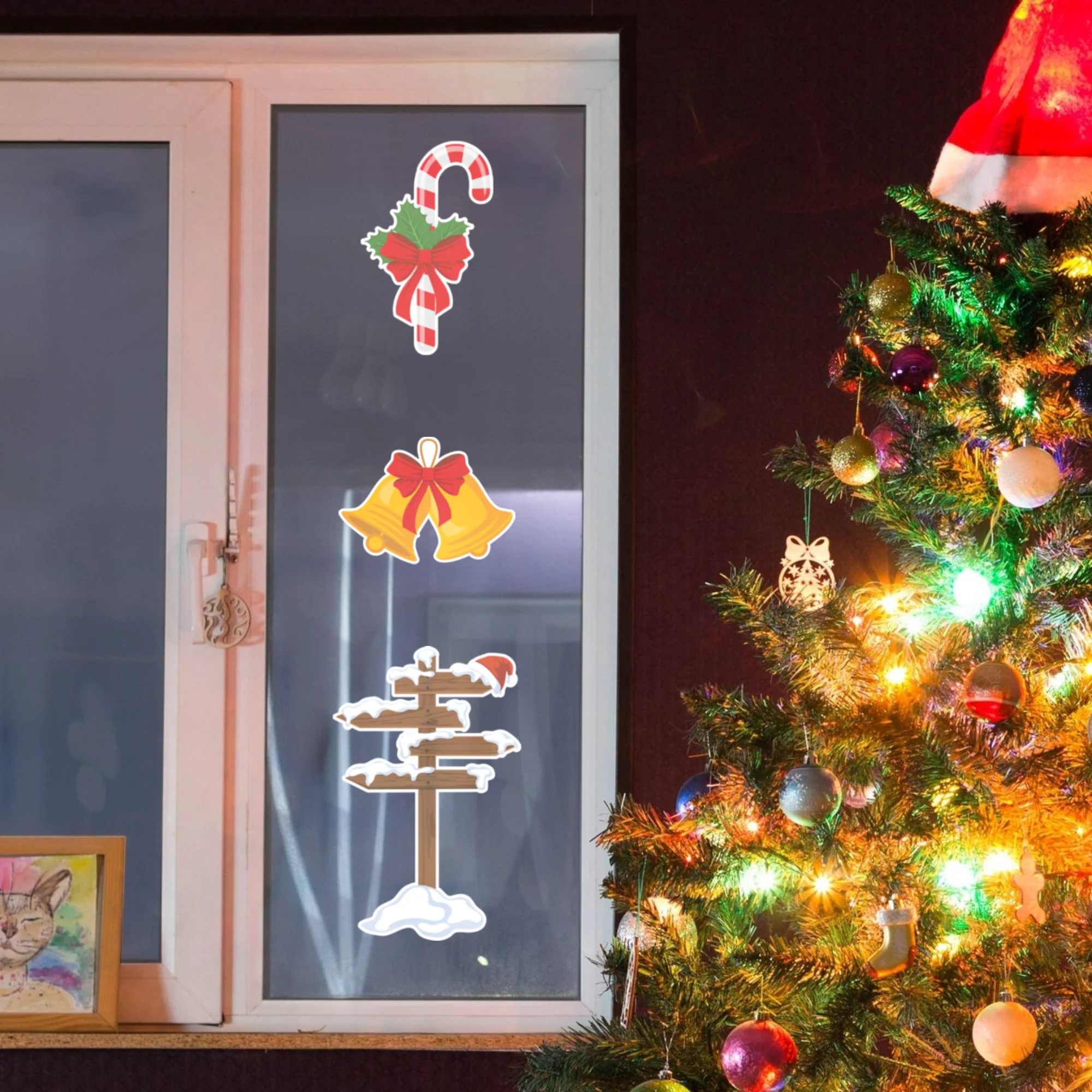Christmas: Sign Window Clings - Removable Window Static Decal