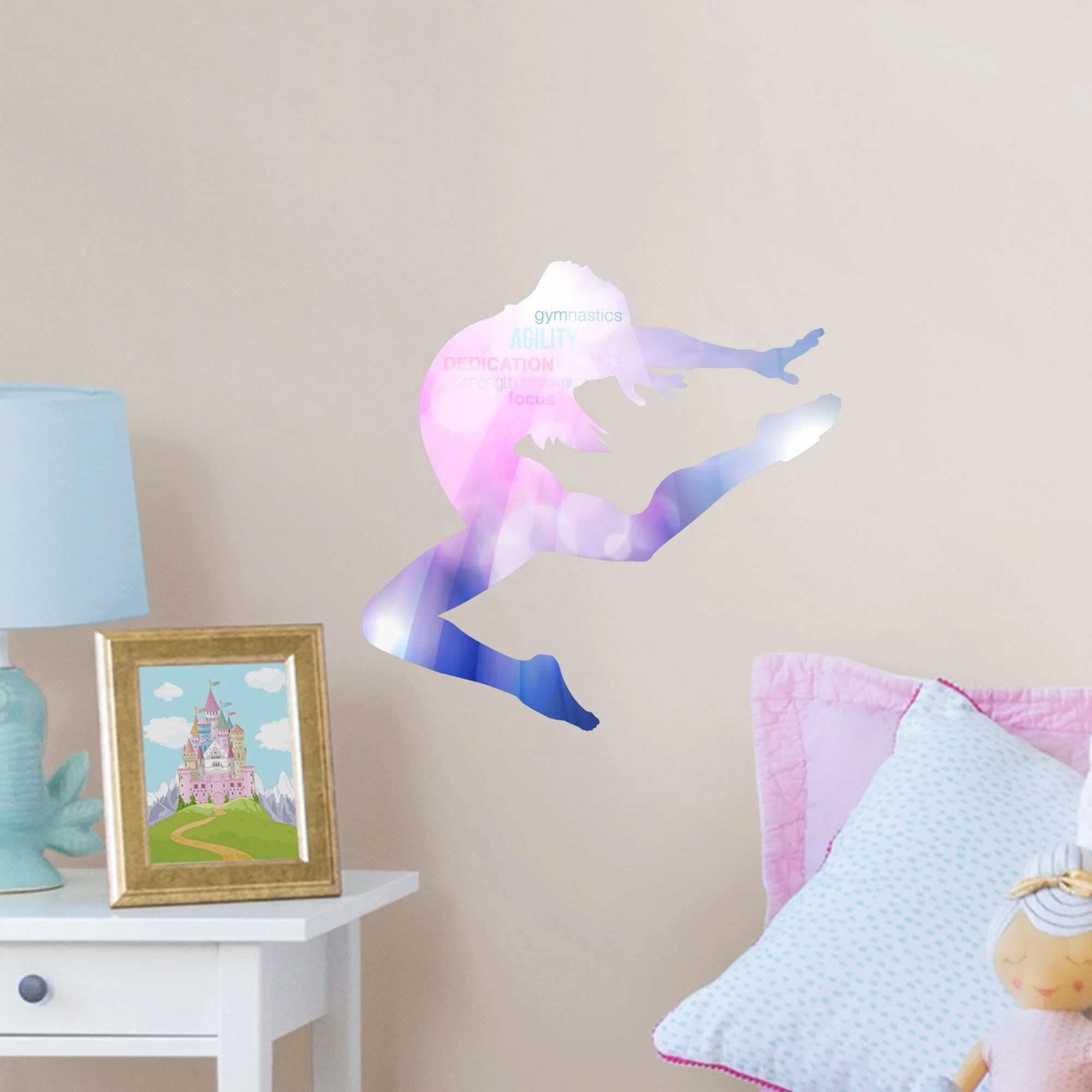Gymnastics: Silhouette - Removable Vinyl Decal - Image 3