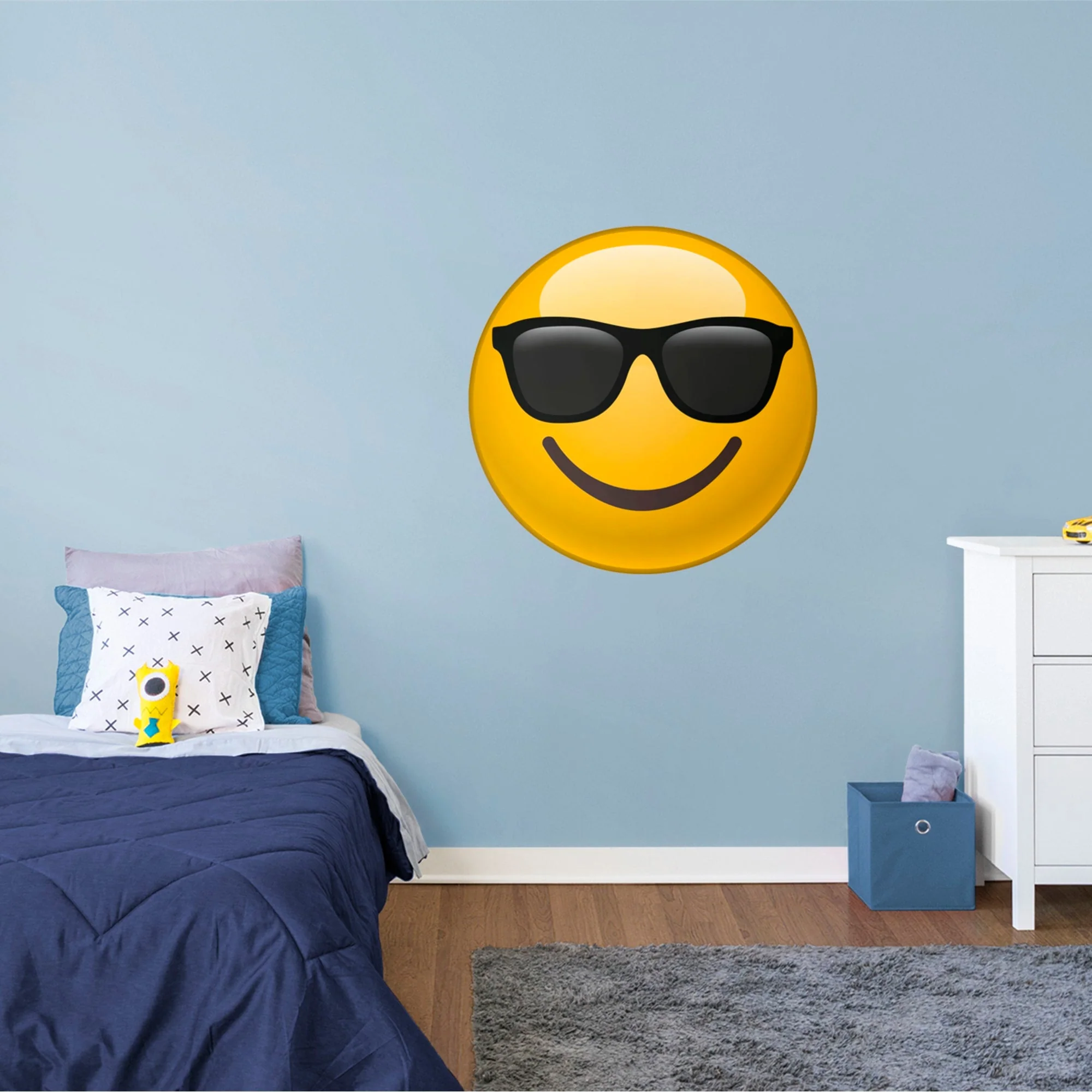 Fathead Faces:  Sunglasses Smiley        -   Removable     Adhesive Decal - Image 2