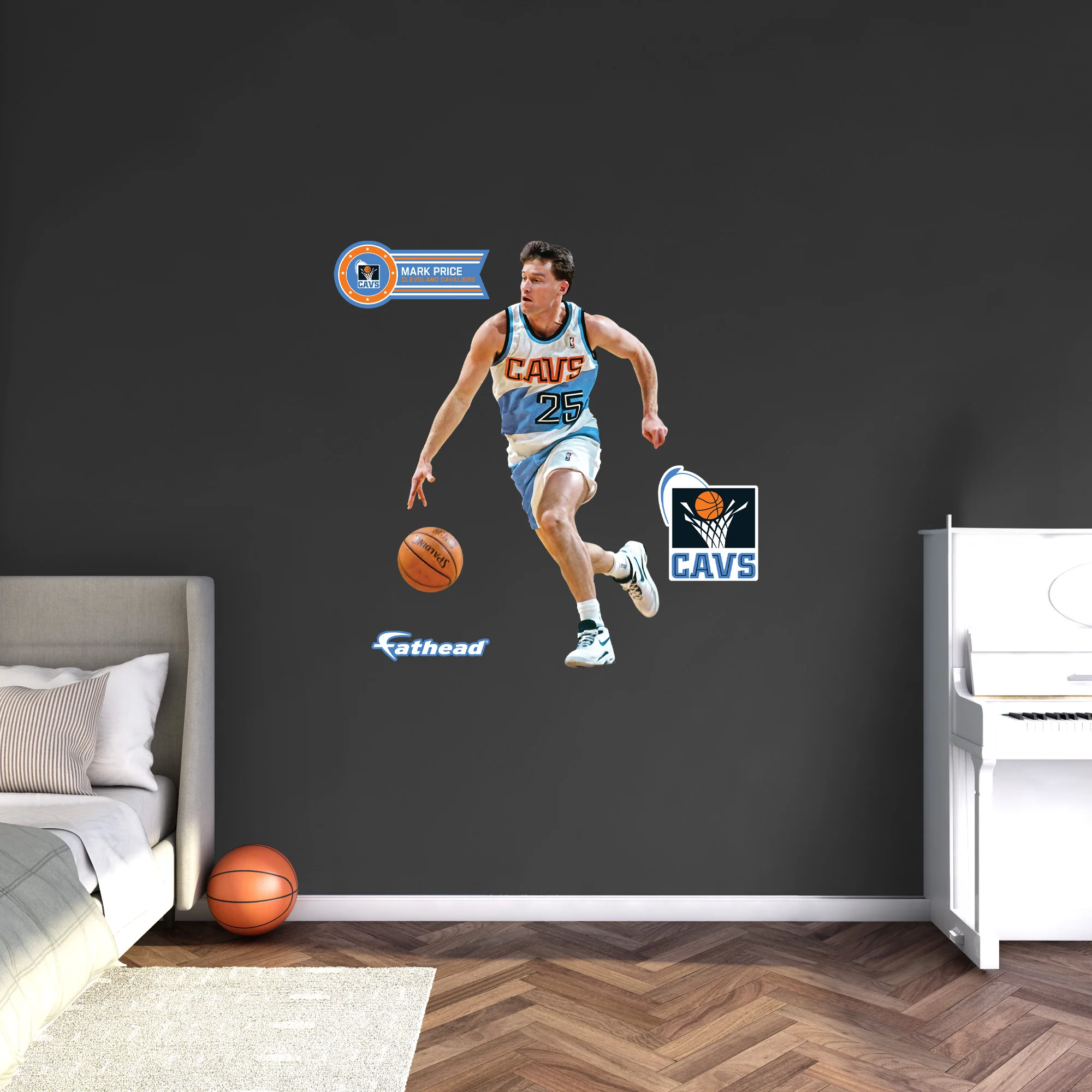 Mark Price Legend - RealBig Collection - Official NBA - Cleveland Cavaliers - Reusable Vinyl Wall Decals - Image 5