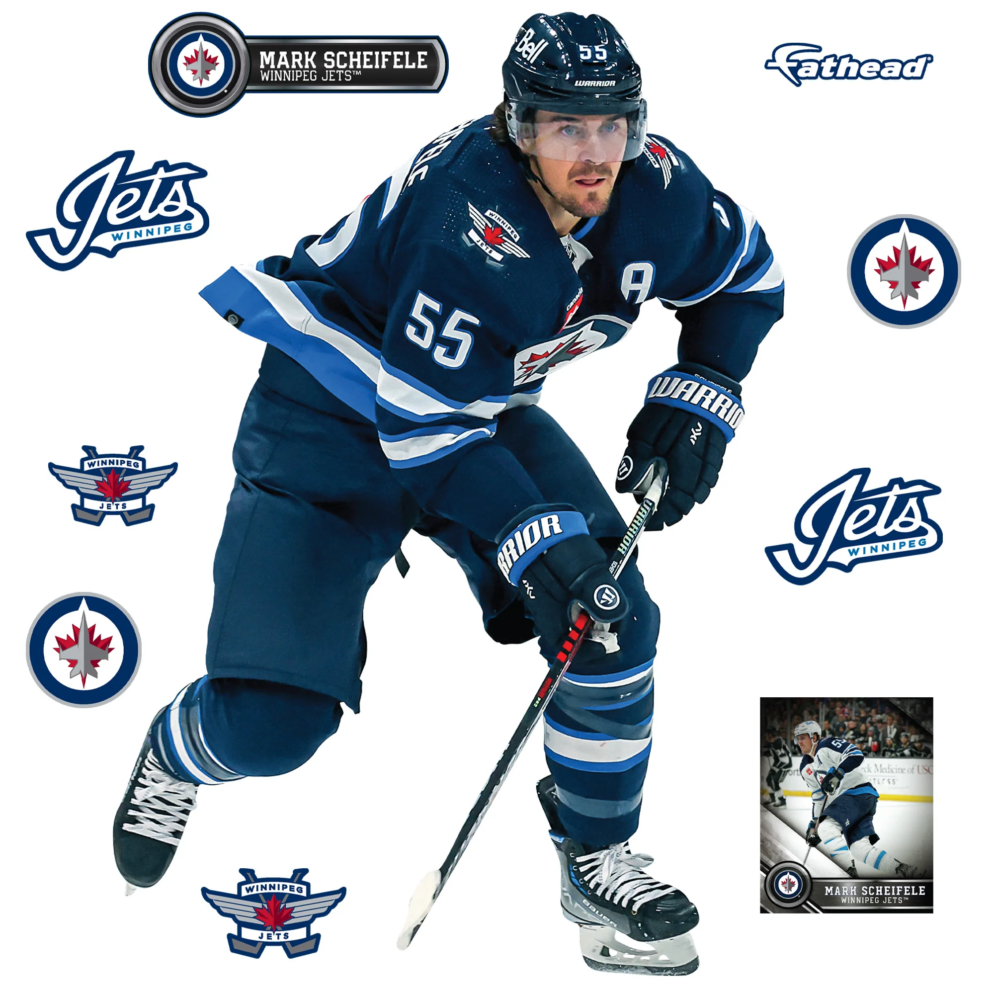 Mark Scheifele - RealBig Collection - Official NHL - Winnipeg Jets - Reusable Vinyl Wall Decals - Image 3