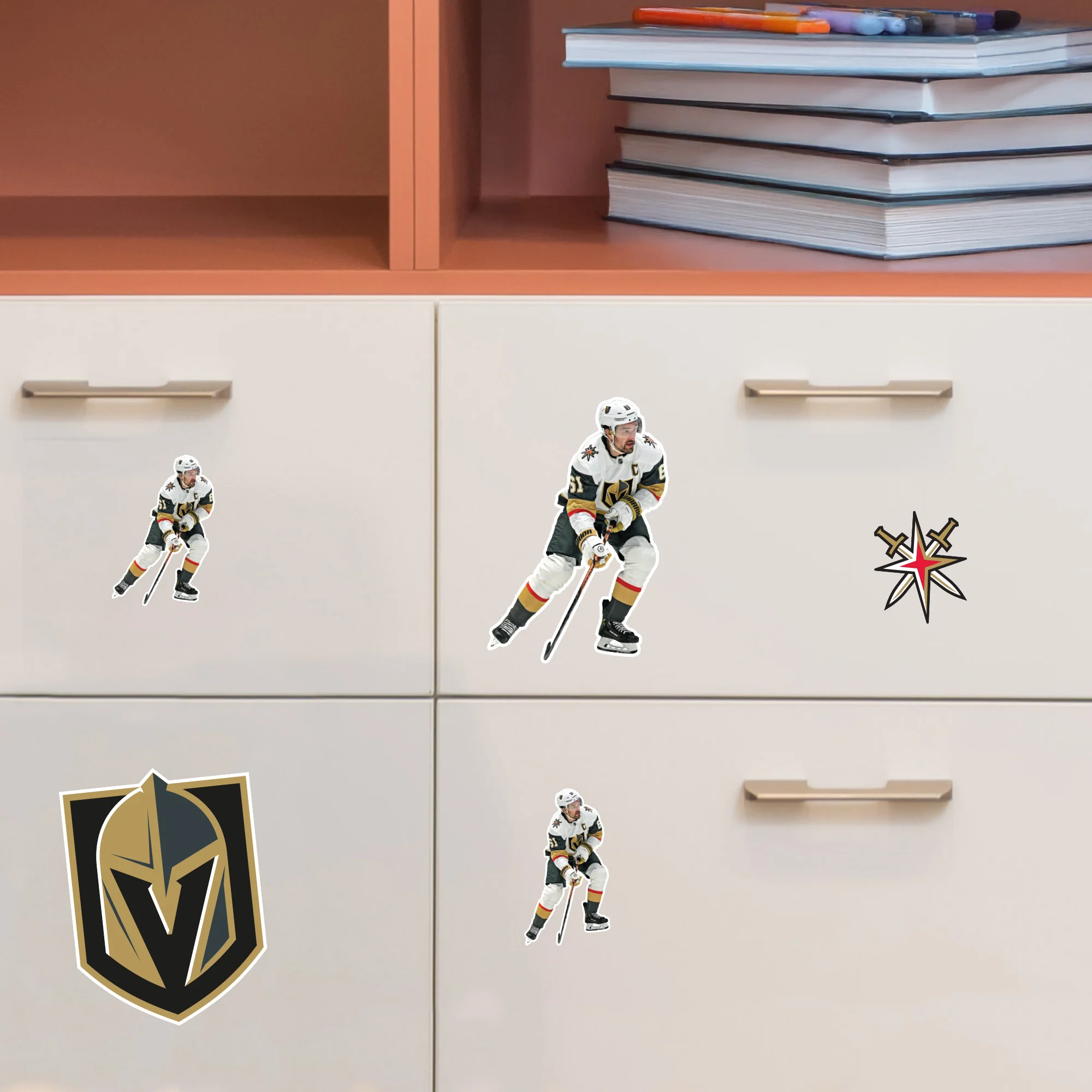 Mark Stone - 5 Minis (Mixed Sizes) - Official NHL - Vegas Golden Knights - Reusable Vinyl Decals - Image 2