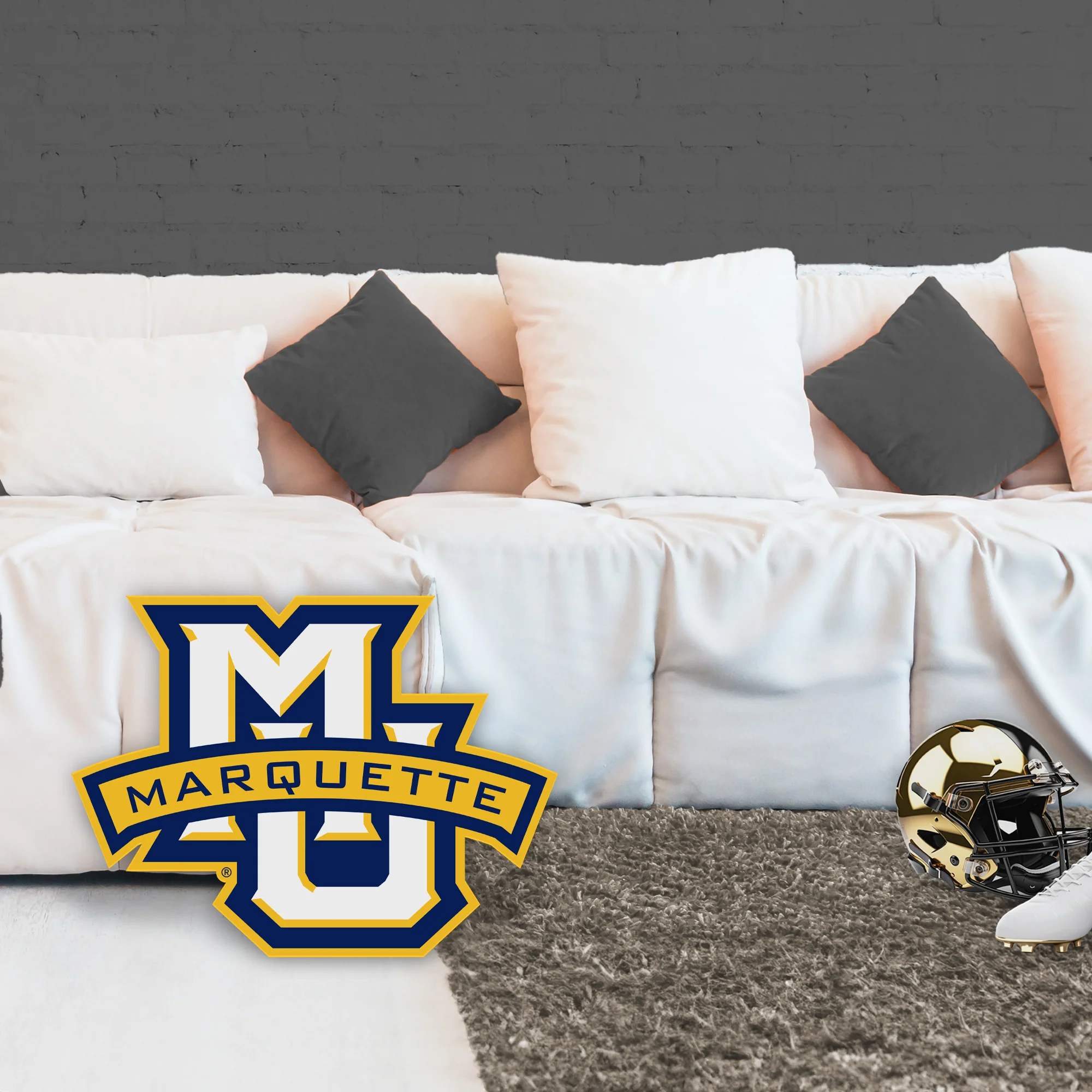 Marquette Golden Eagles Logo - Big Head - Official NCAA - Foam Core Cutout - Image 3