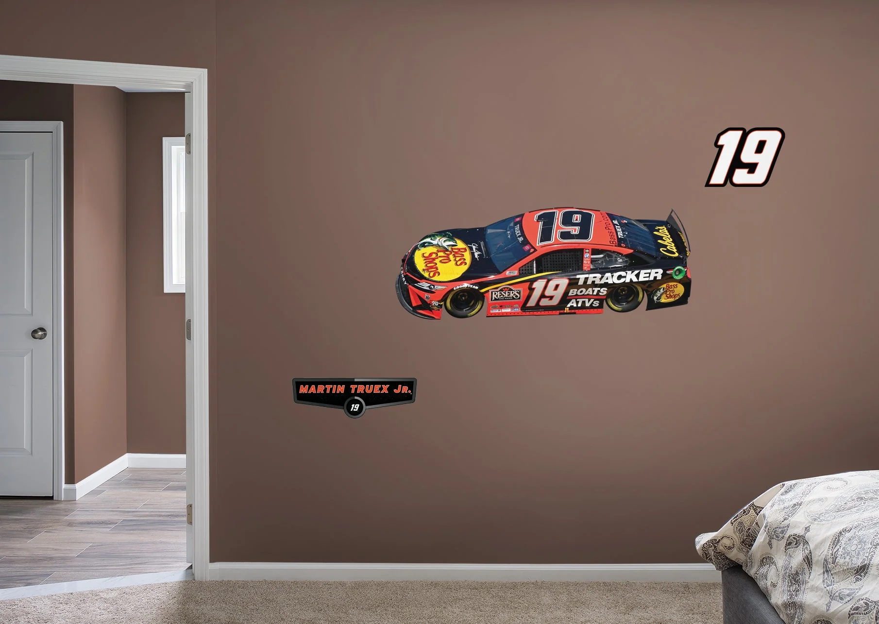 Martin Truex Jr. - RealBig Car Collection - Official NASCAR - Bass Pro Shops - Reusable Vinyl Wall Decals - Image 12