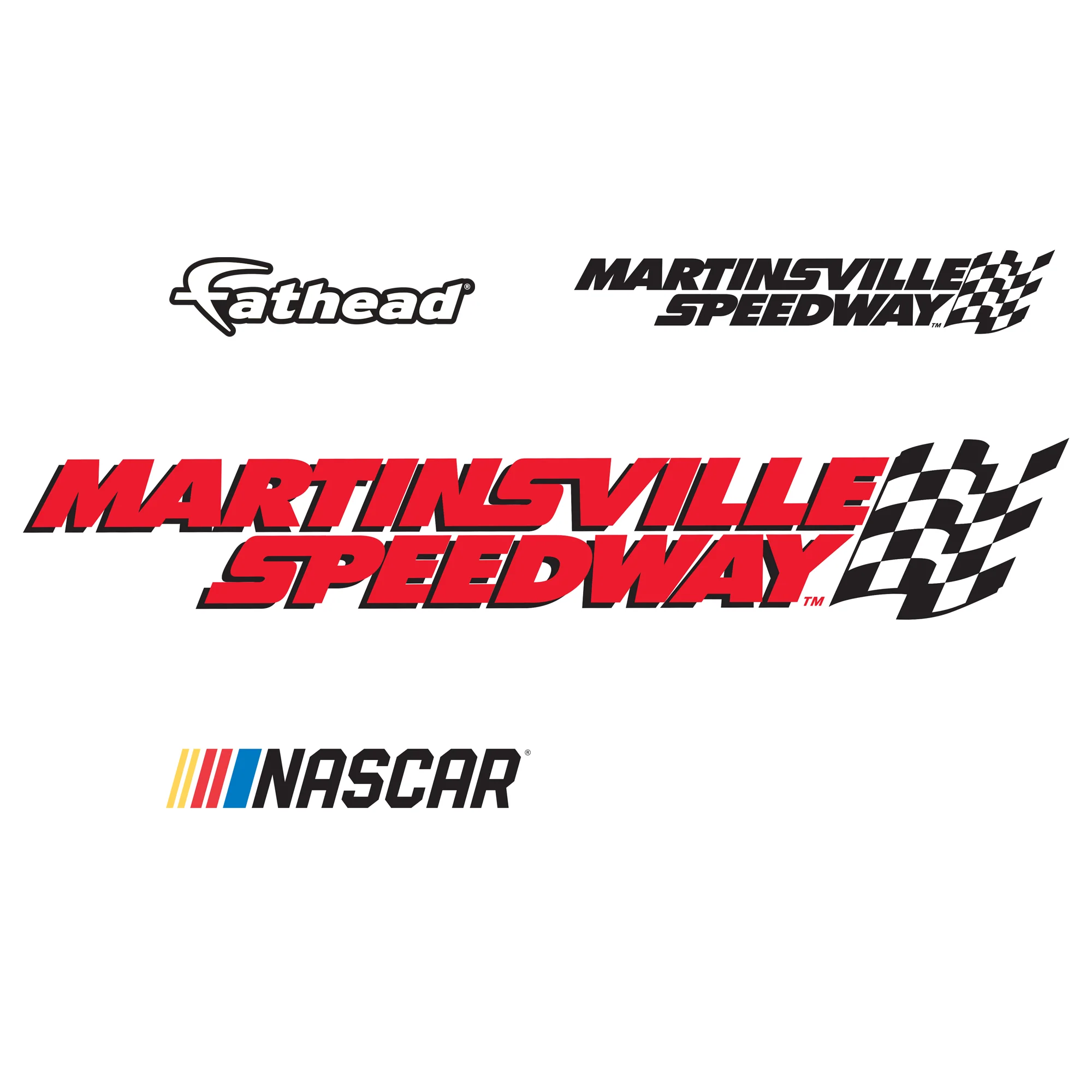 Martinsville Speedway - RealBig Logo Collection - Official NASCAR - Reusable Vinyl Wall Decals - Image 4