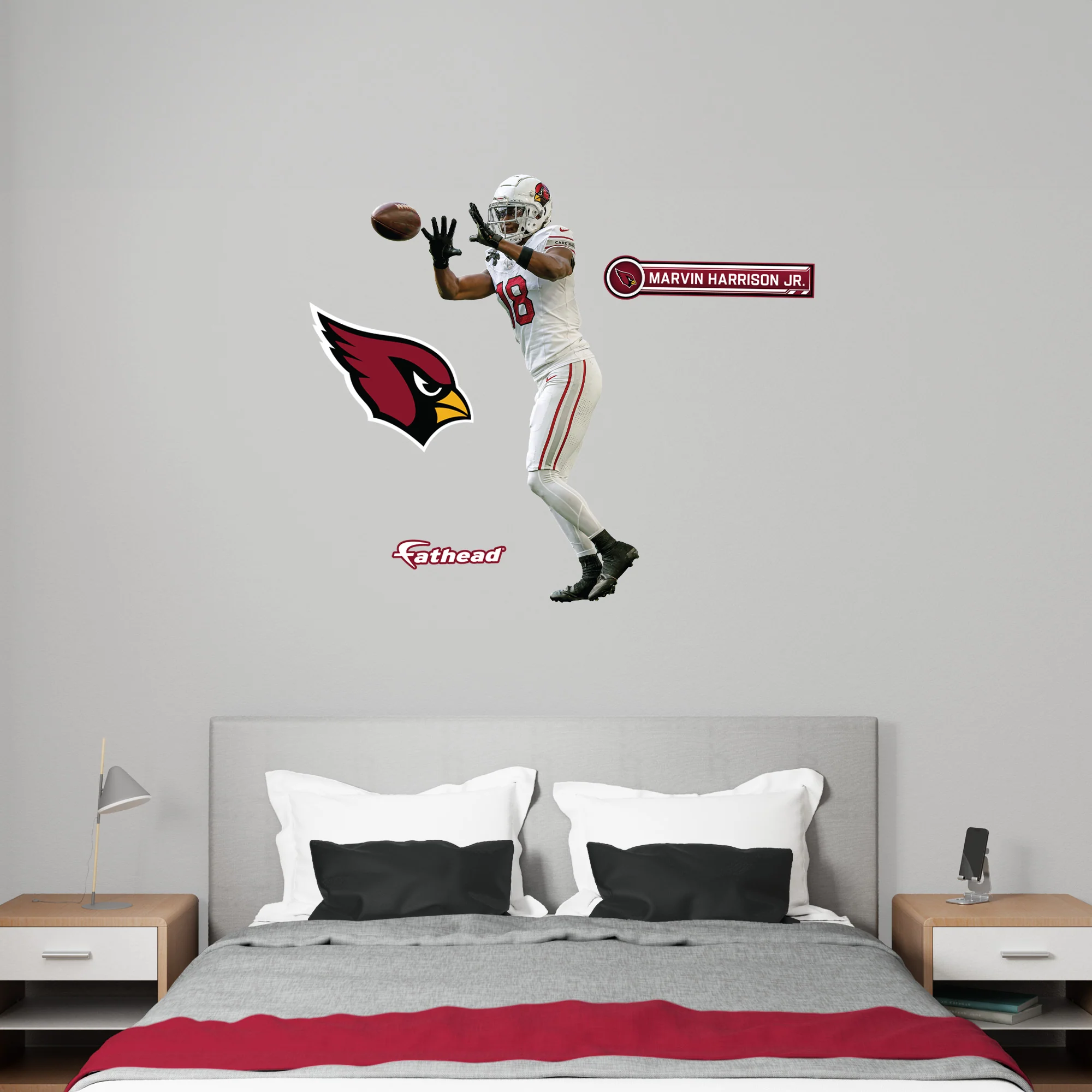 Marvin Harrison Jr. - RealBig Reception Collection - Official NFL - Arizona Cardinals - Reusable Vinyl Wall Decals - Image 4